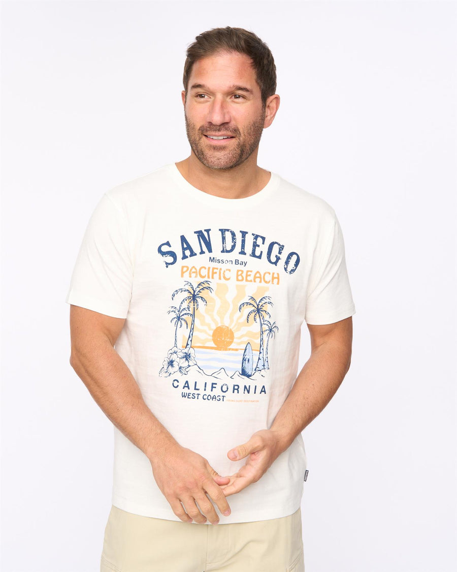 Mens Sandico T-Shirt Off White