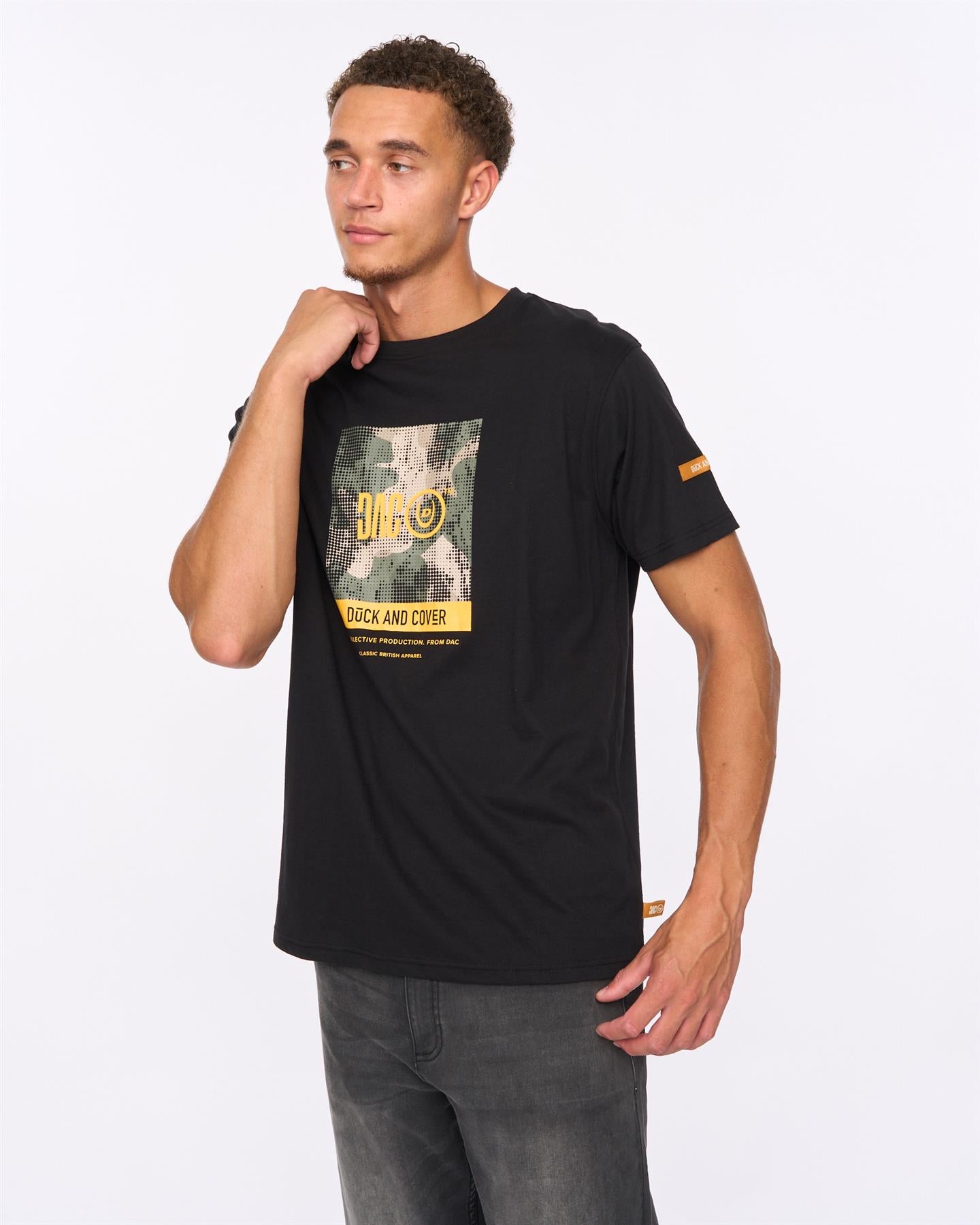 Mens Camostack T-Shirt Black