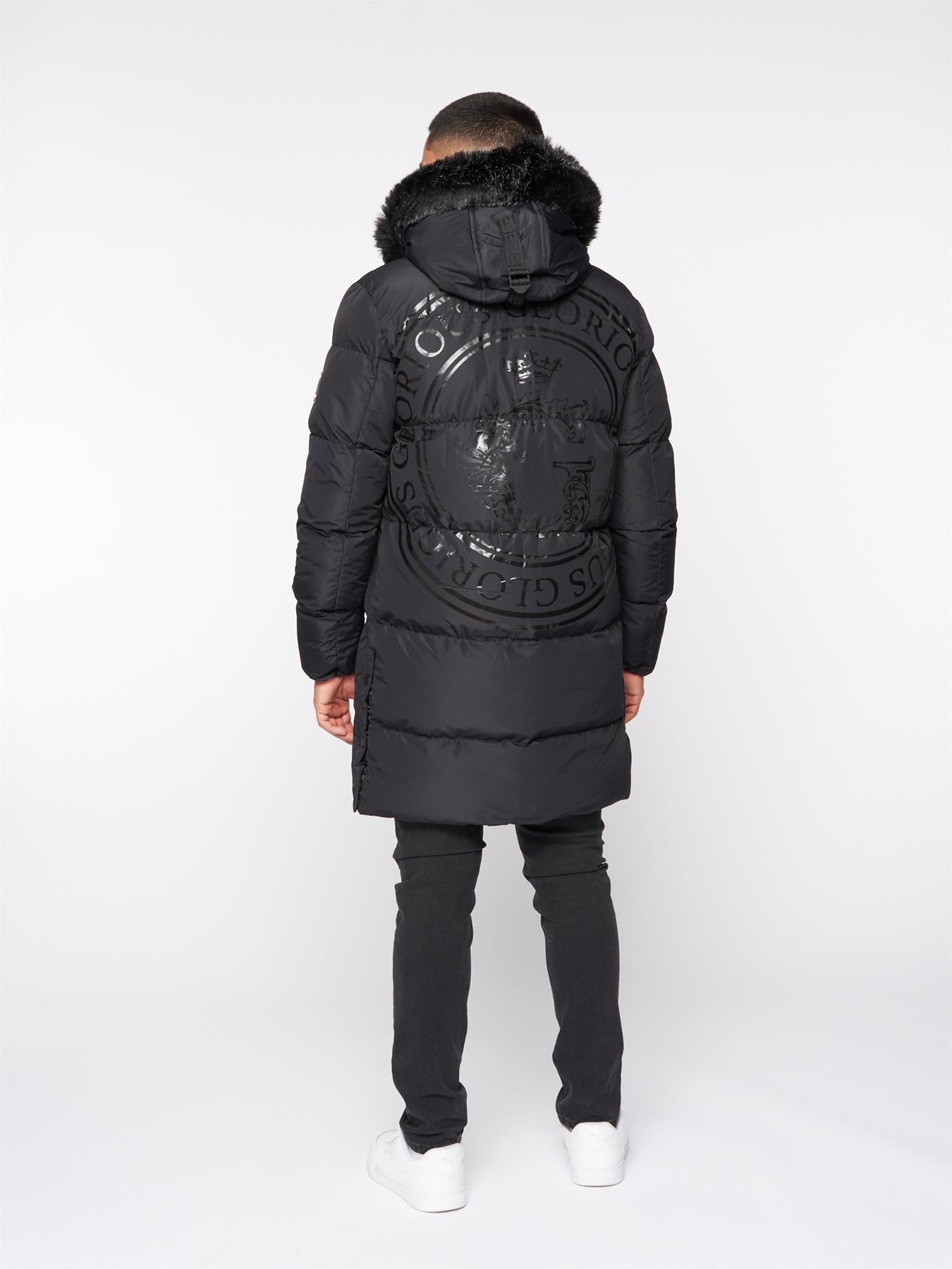 Mens Omarez 2.0 Long Puffer Jacket Black