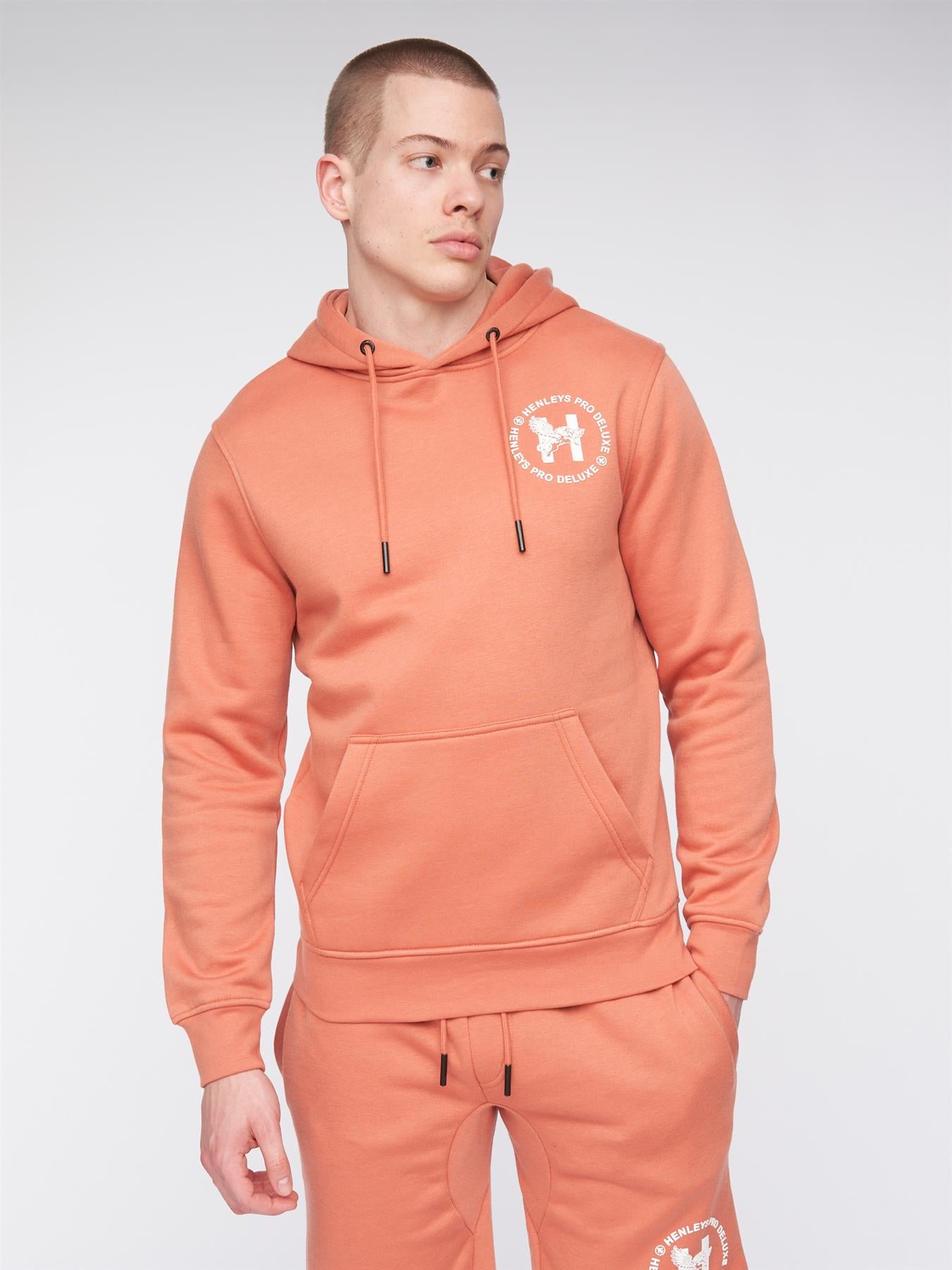 Mens Metafone Hoodie Brick Red