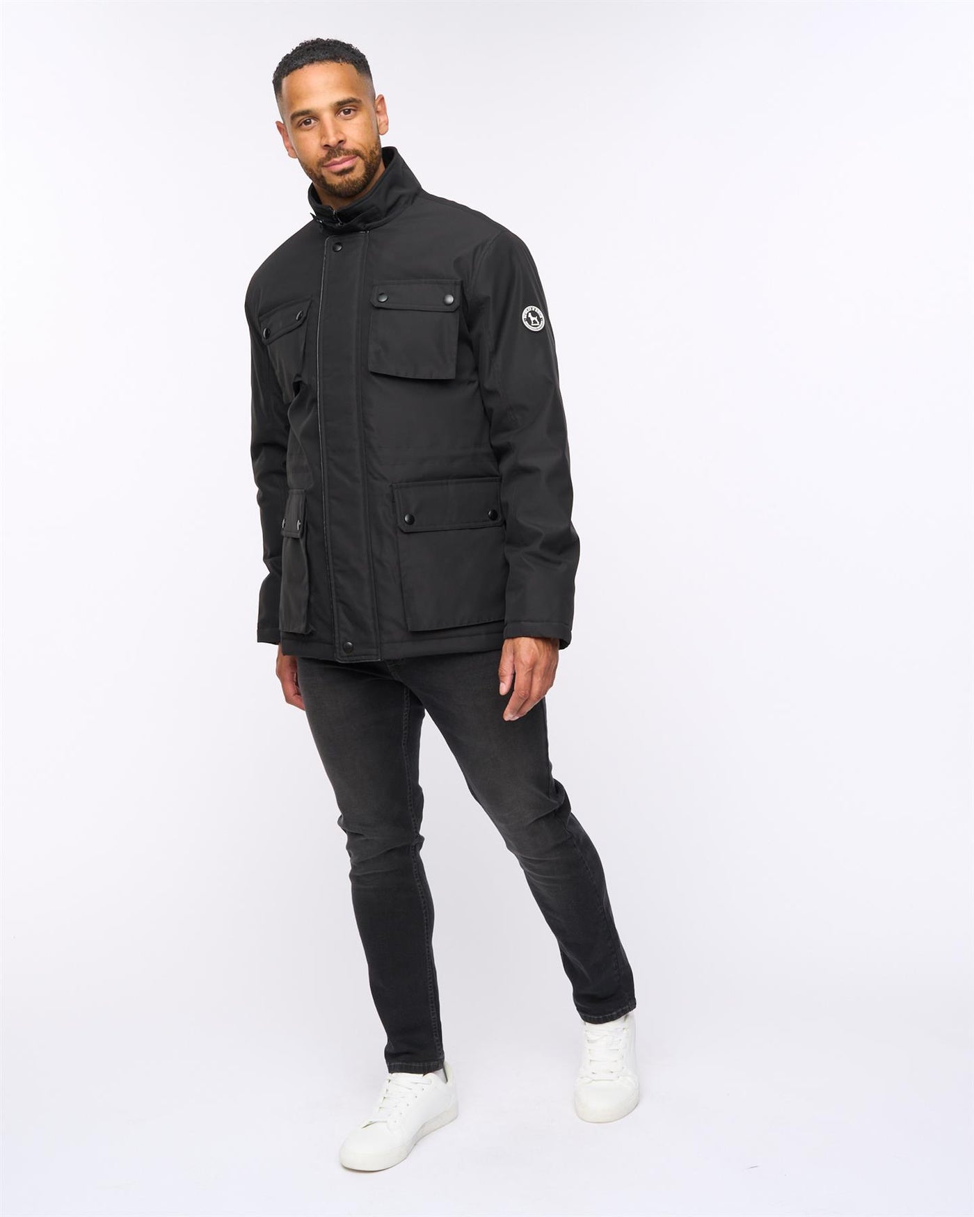 Mens  Andarsen Funnel Neck Jacket Black