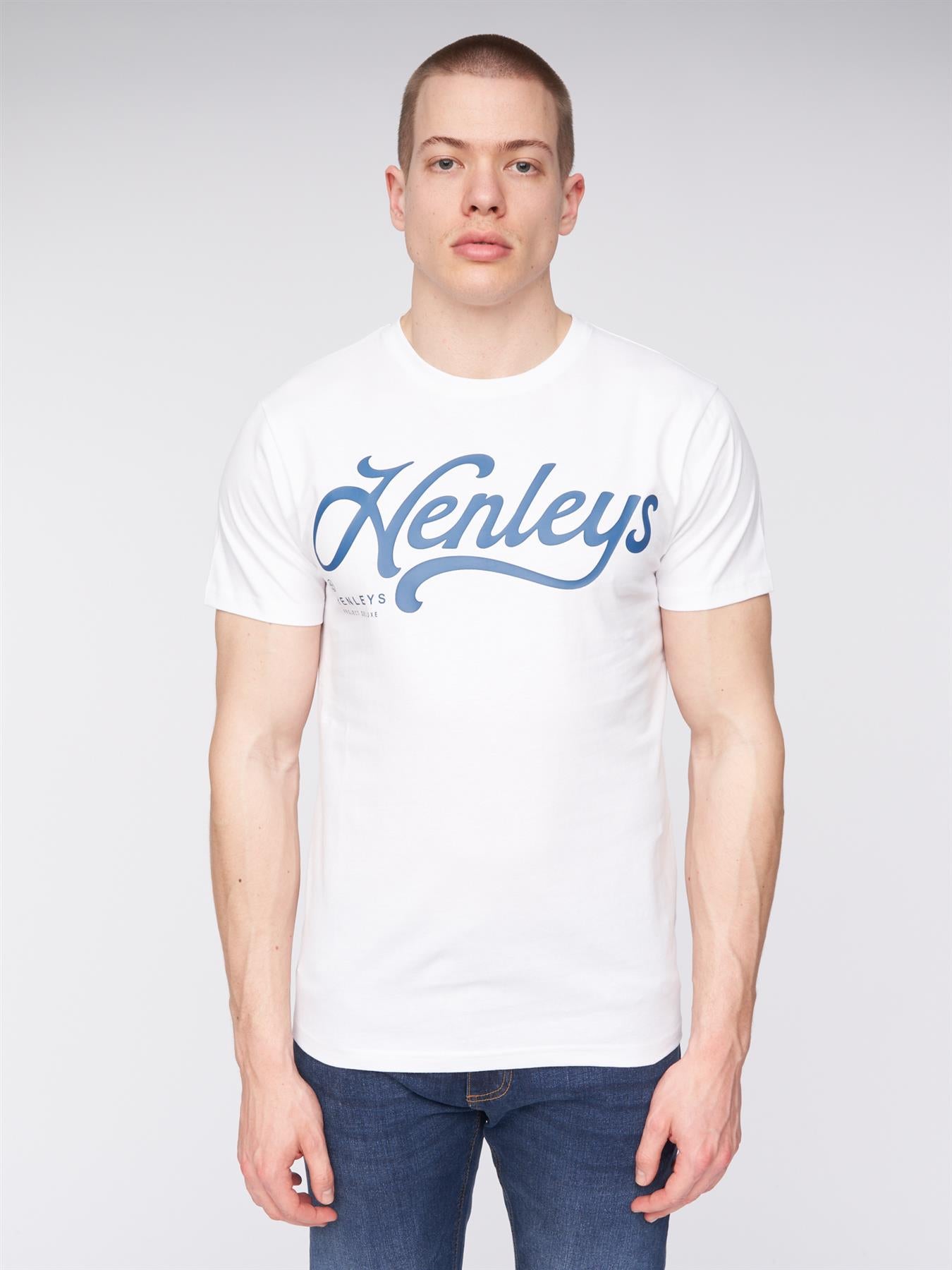 Mens Scripthen T-Shirt White