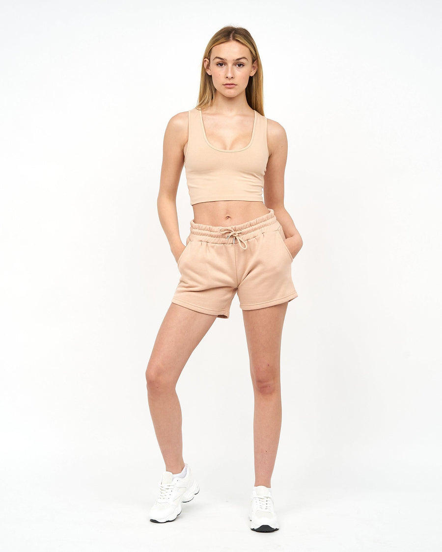 Womens Mazey Crop Vest New Stone