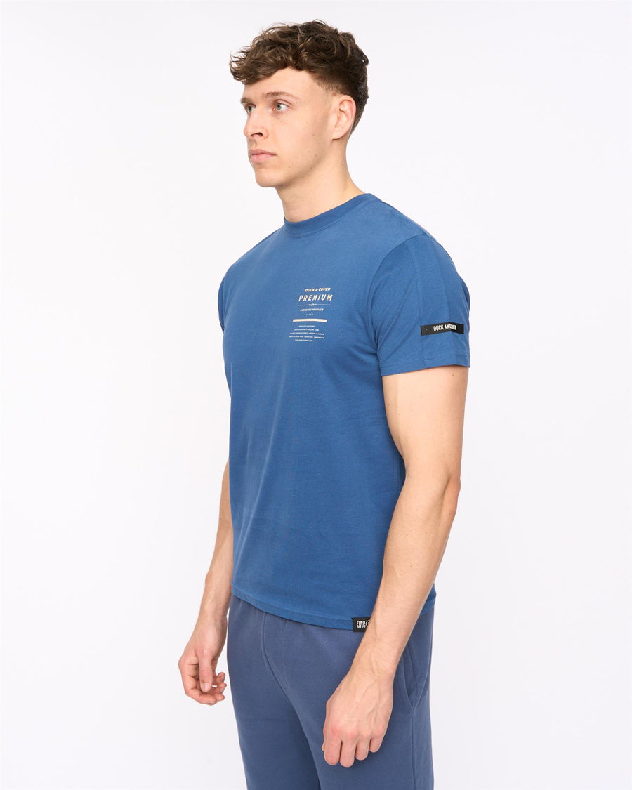 Mens Rayland T-Shirt Denim Blue