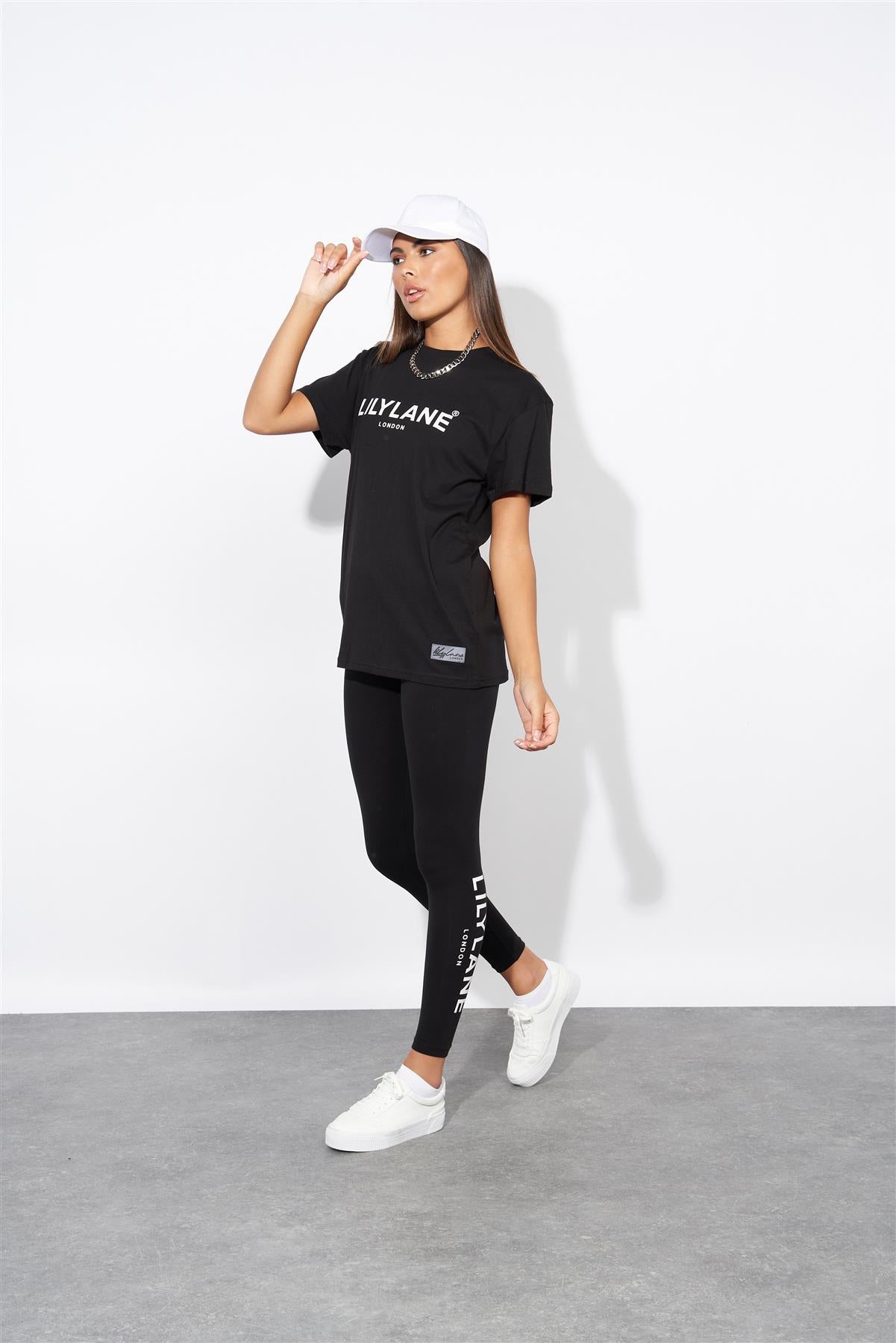 Ladies Lily Lane Eliana T-Shirt Black
