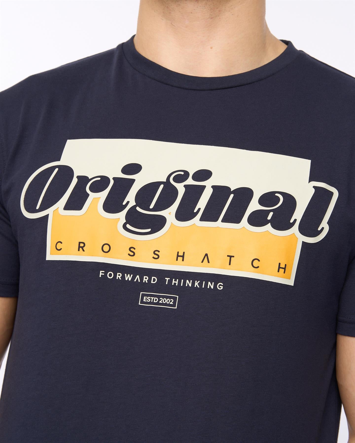 Mens Chevin T-Shirt Navy
