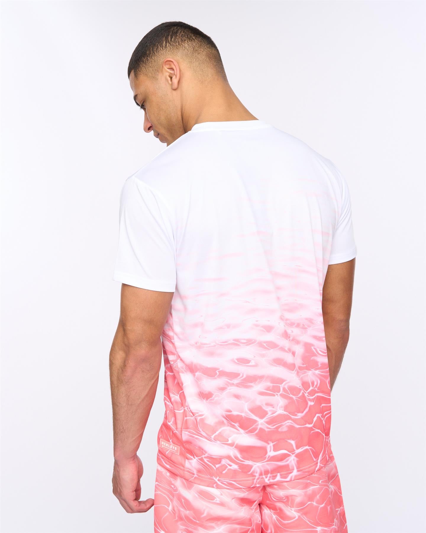 Mens Henpool T-Shirt Coral