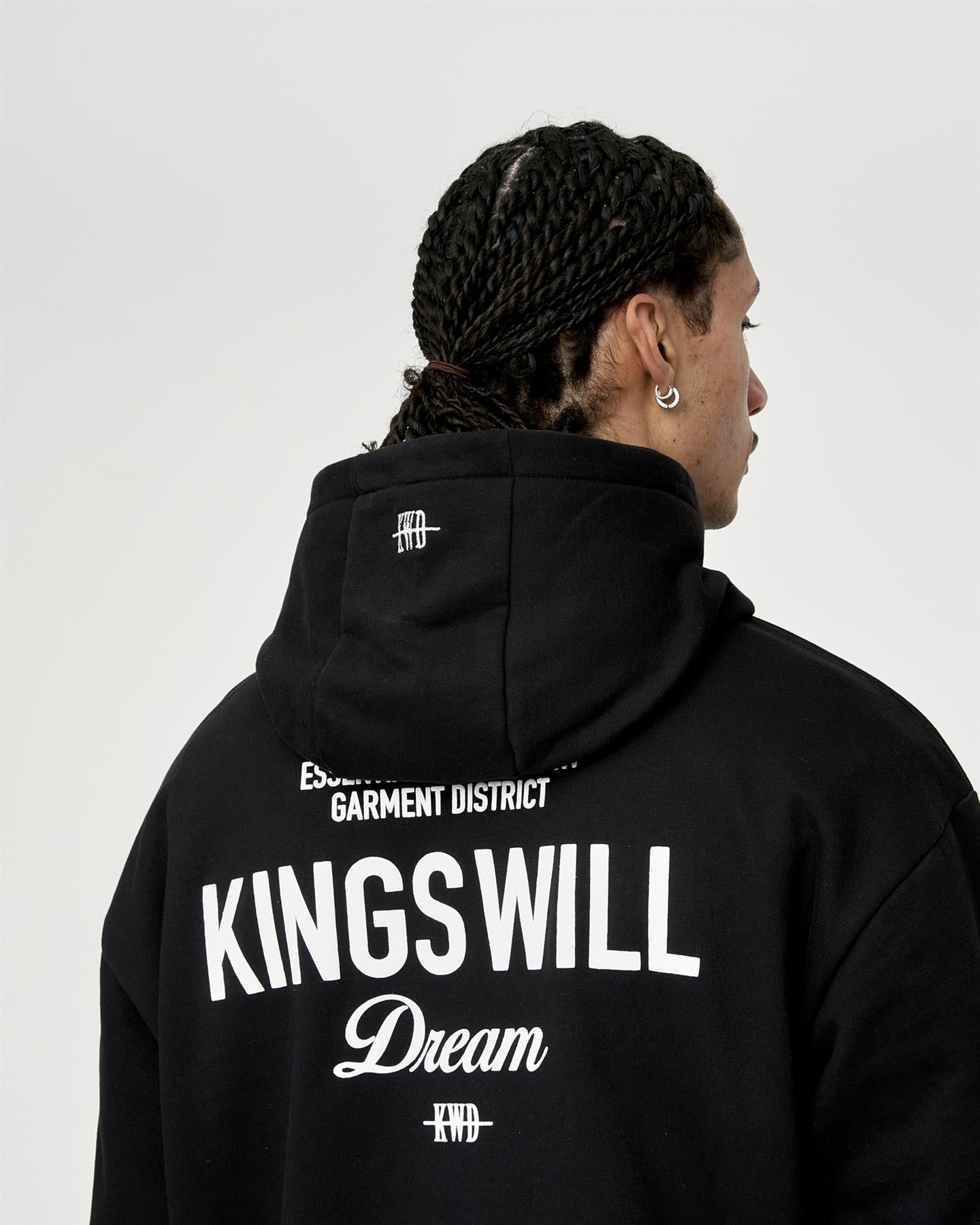 Mens Studio Garment District Hoodie Black