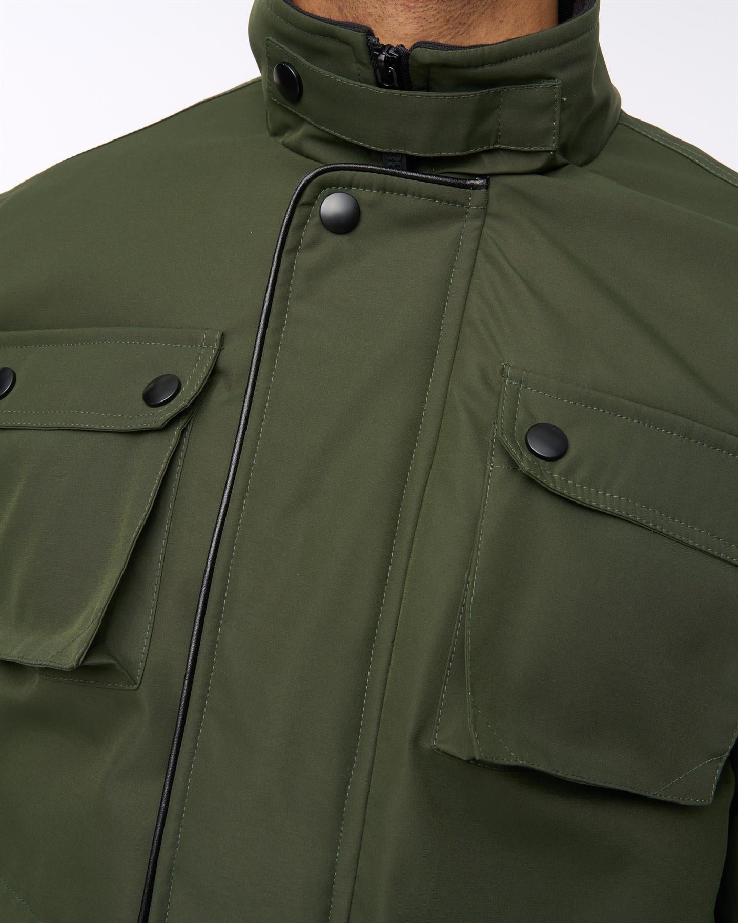 Mens  Andarsen Funnel Neck Jacket Olive