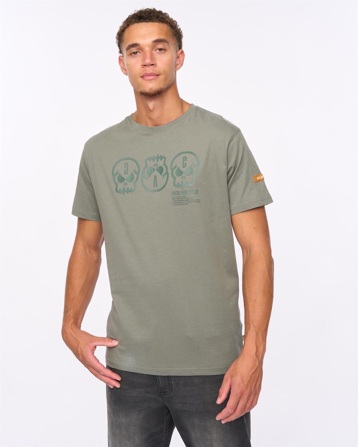 Mens Deltamans T-Shirt Dark Olive