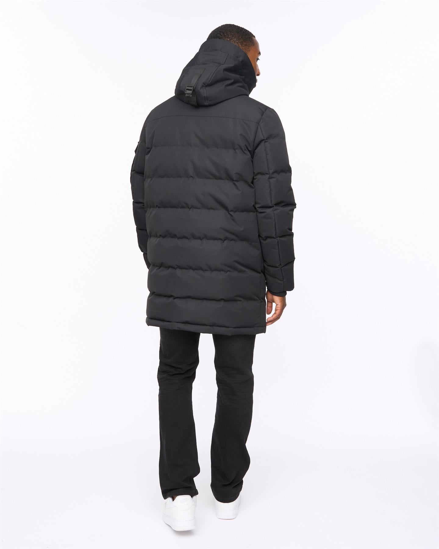 Mens Milwaka Long Jacket Black