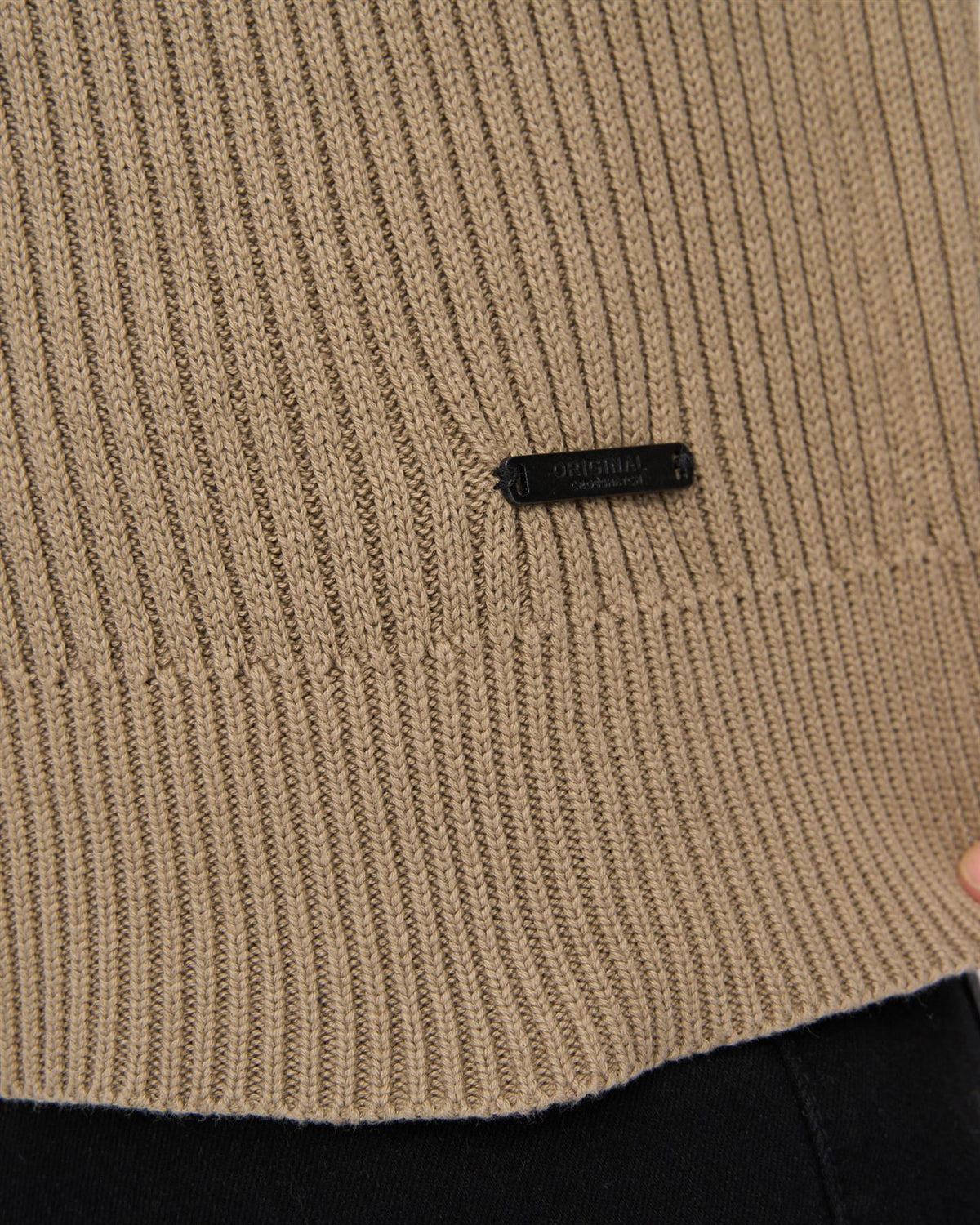 Mens Wellburys Chunky Knit Taupe