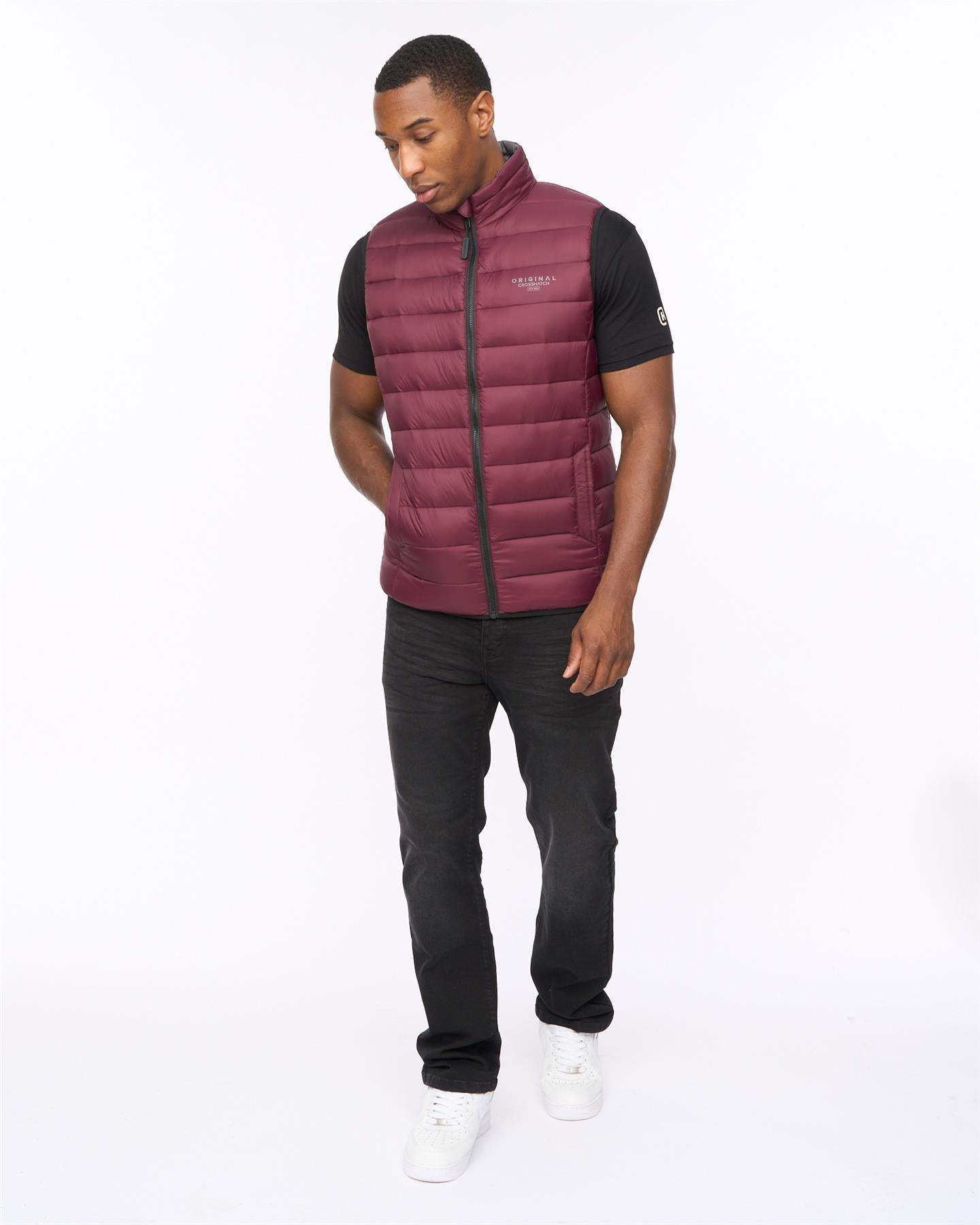 Mens Gattering MVE Gilet Raisin