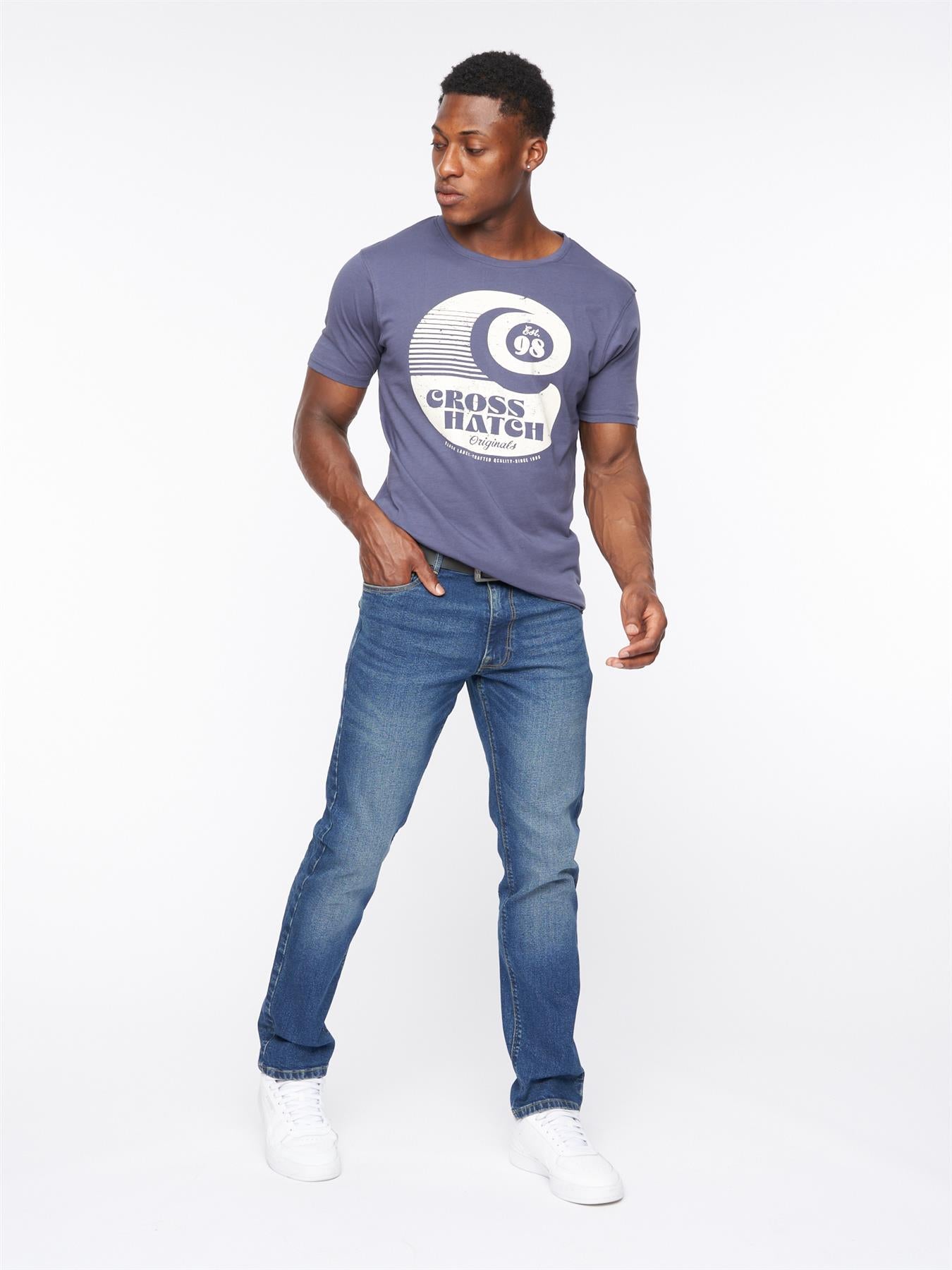 Cadman Straight Jeans Stone Wash