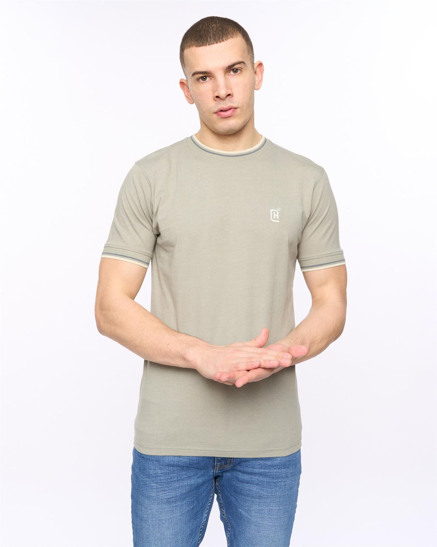 Mens Deuxtip T-Shirt Shadow Marl