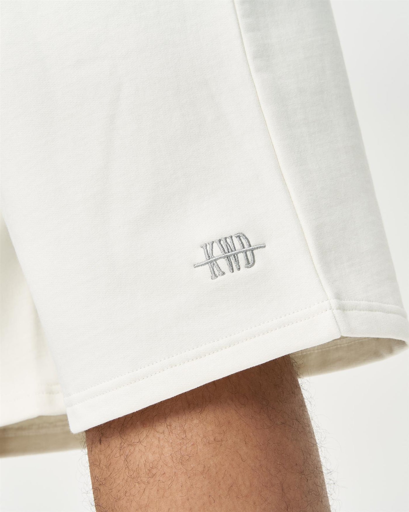 Mens Studio Scripted Jog Shorts Off White