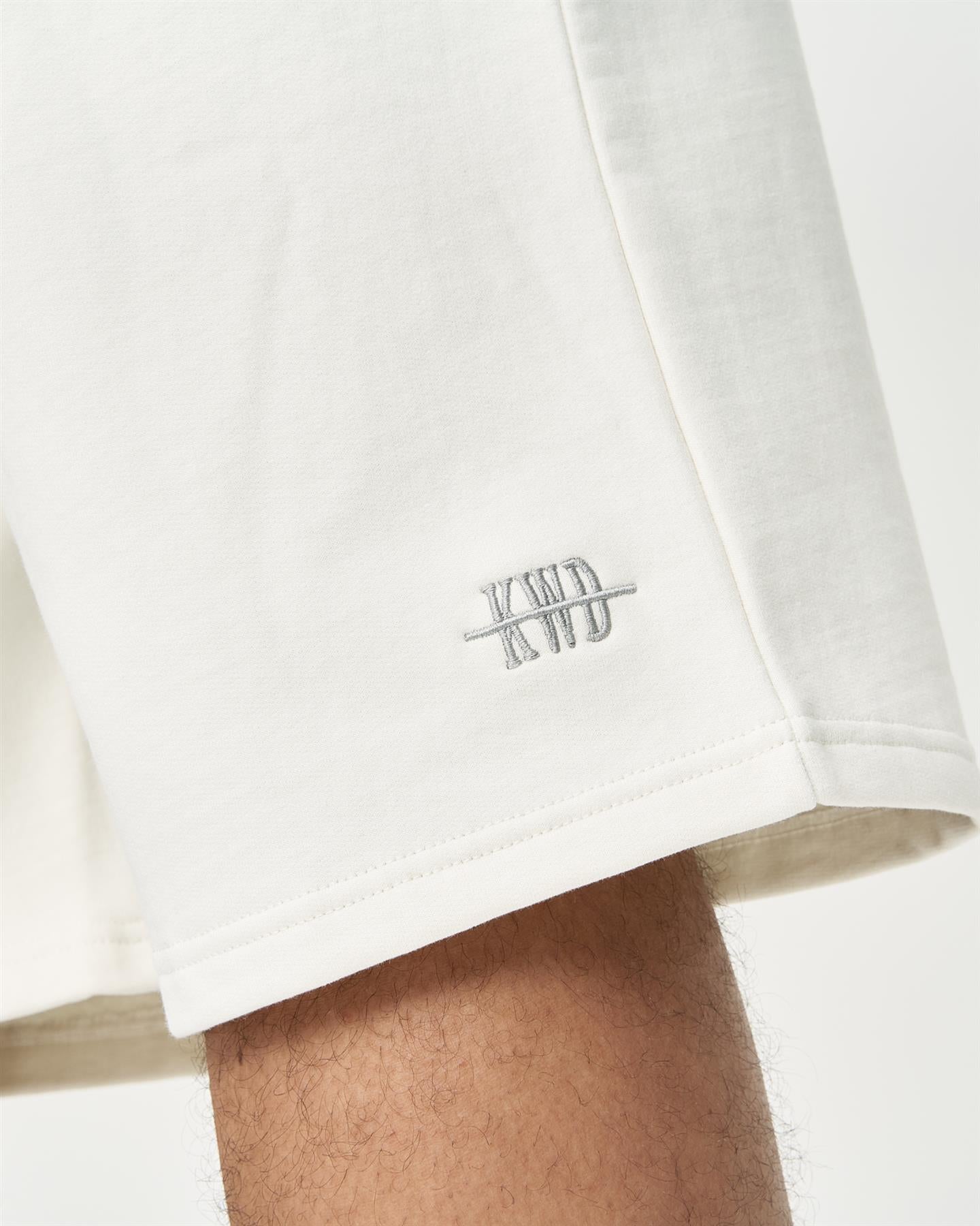 Mens Studio Scripted Jog Shorts Off White