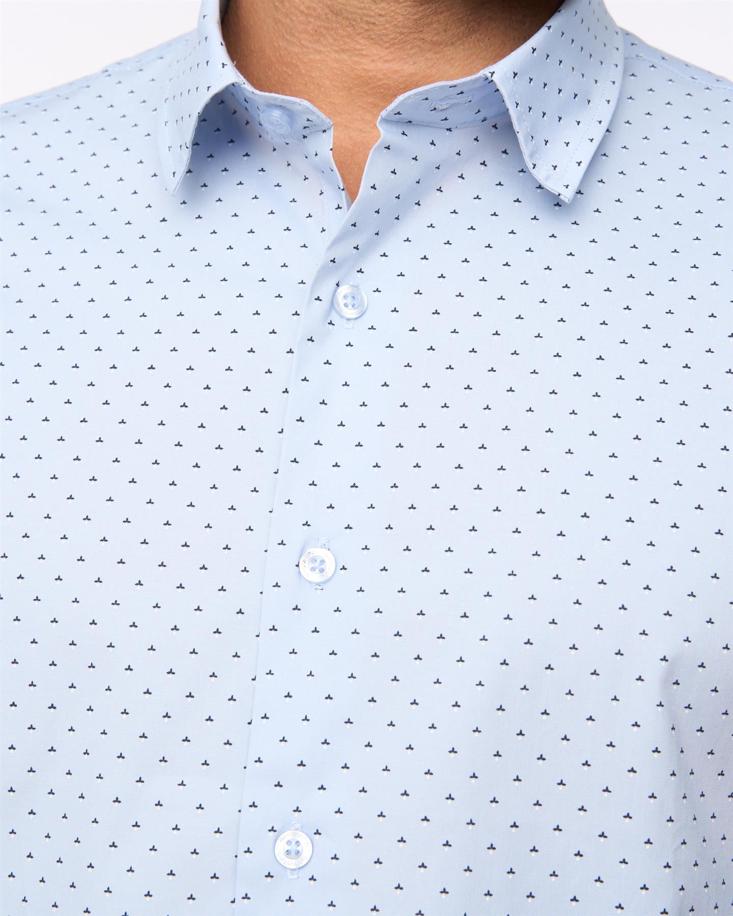 Mens Daymeson Short Sleeve Shirt 2pk Navy/Light Blue