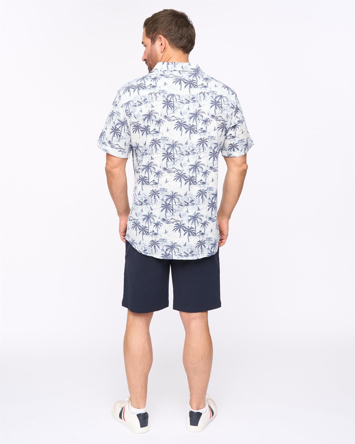 Mens Arecas Short Sleeve Shirt White