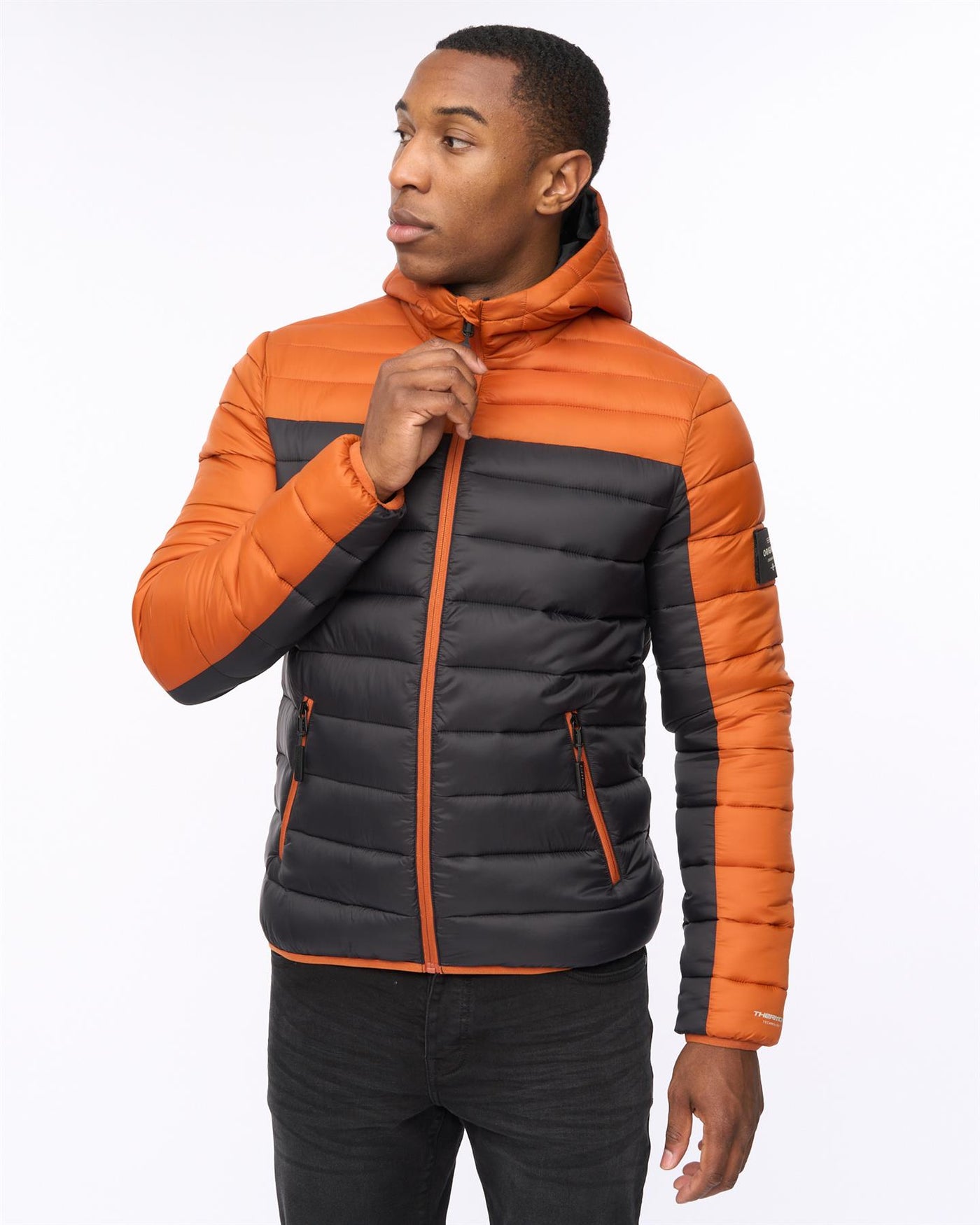 Mens Velopment Jacket Burnt Orange