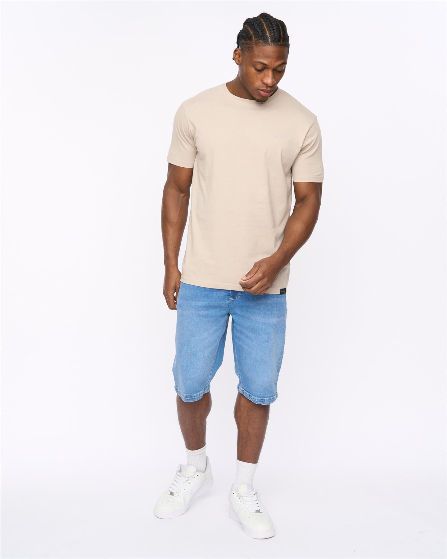 Mens Hammersmith Denim Shorts Mid Wash