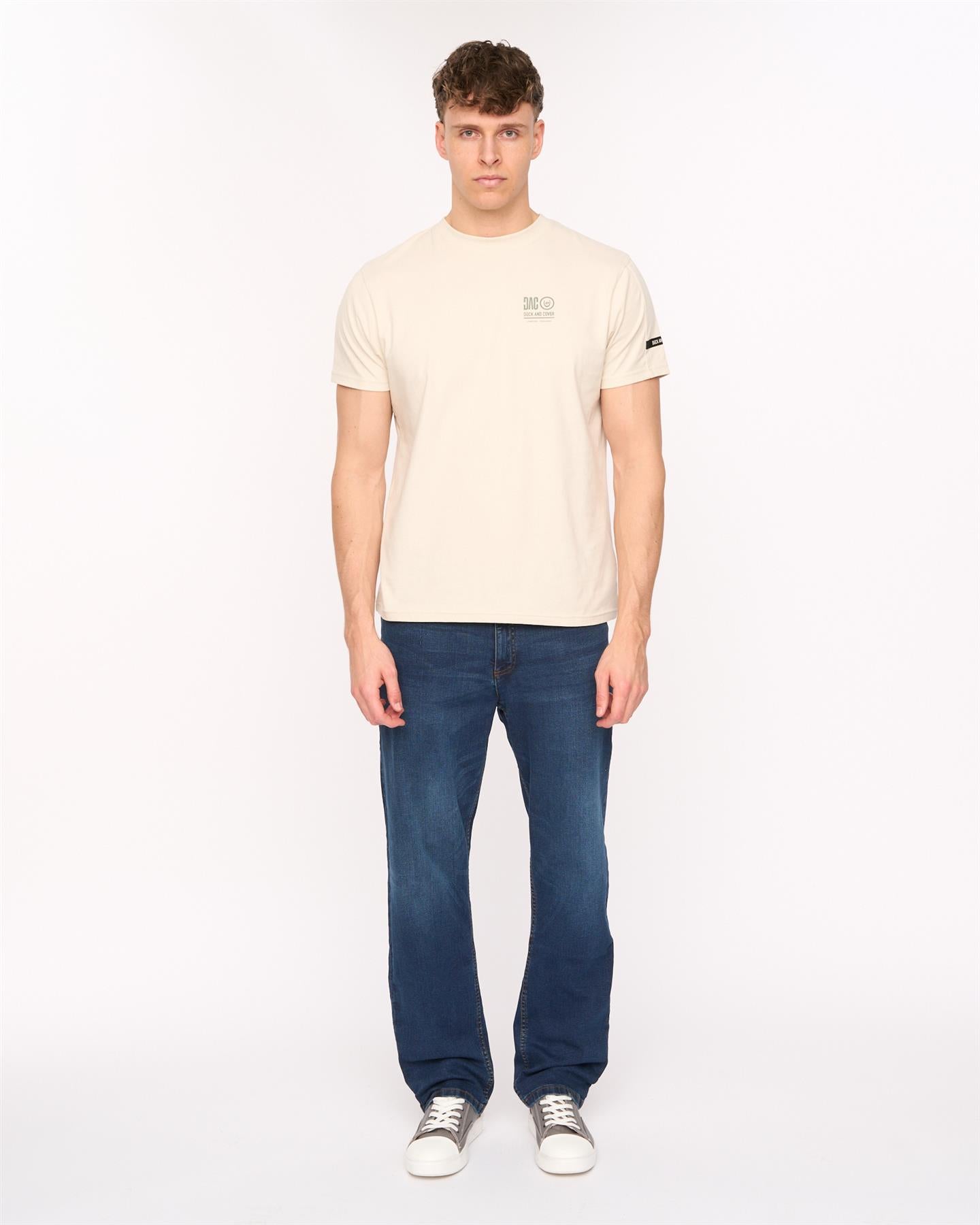 Mens Kelvyn Relaxed Fit Jeans Dark Wash
