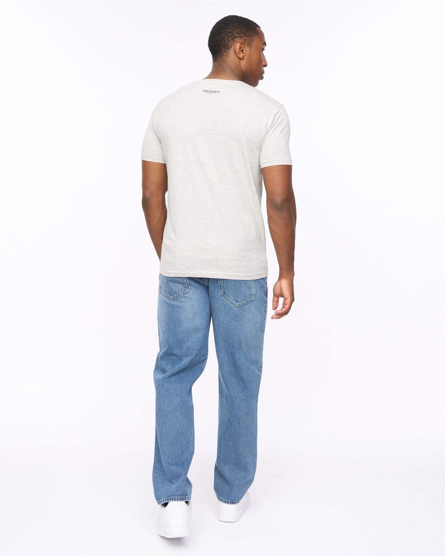 Mens Traptons T-Shirt Grey Marl