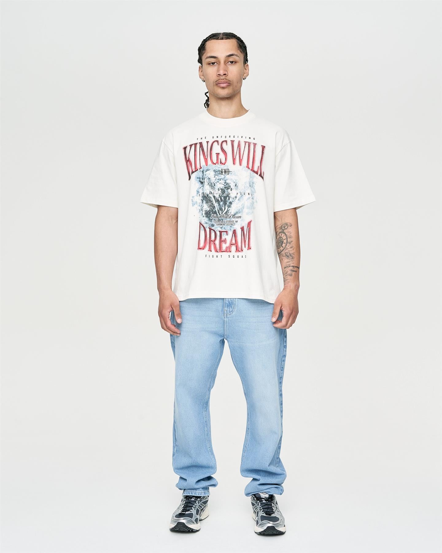 Mens Studio Snake Eyes T-Shirt Off White