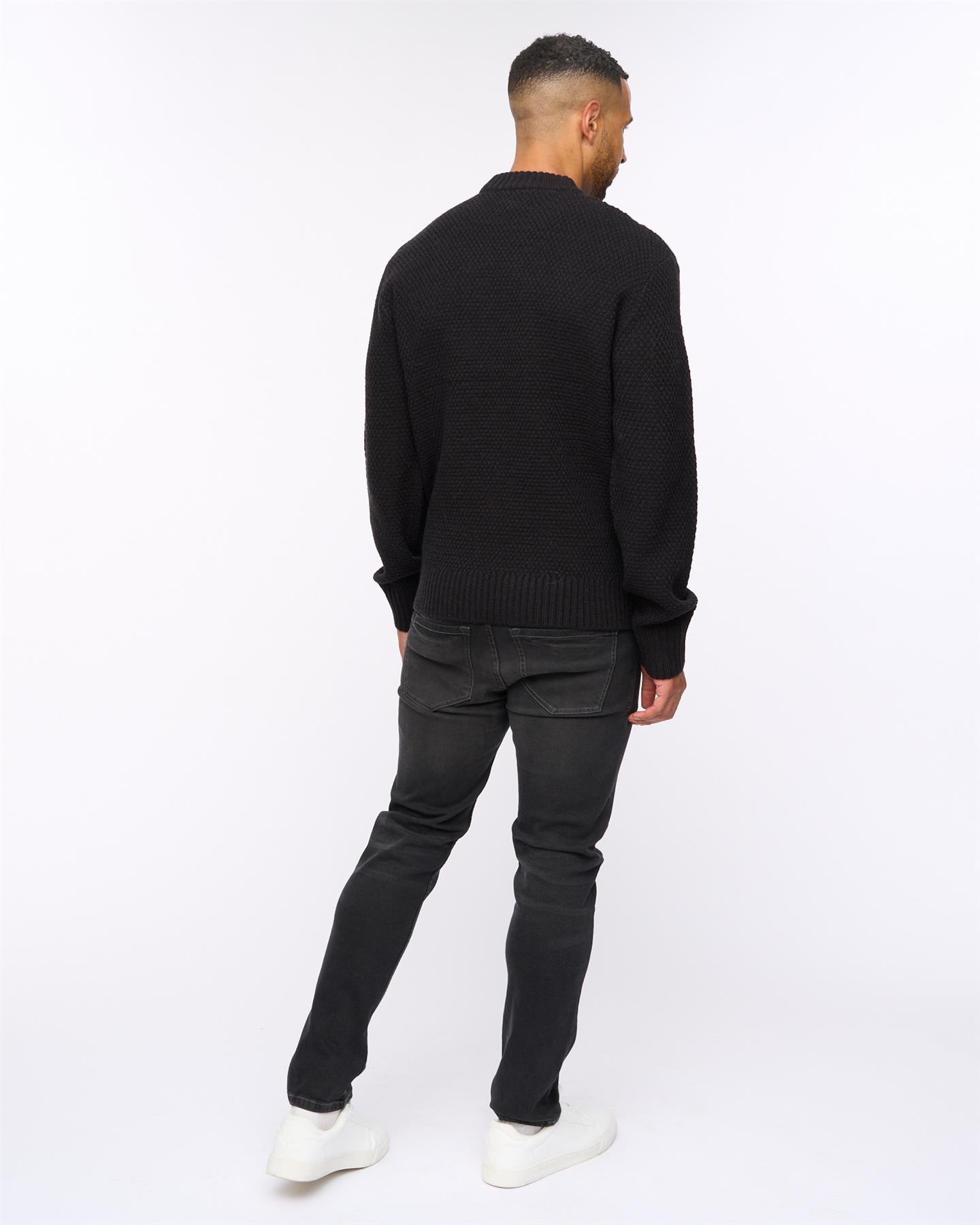 Brocksten Cable Knit Jumper Black