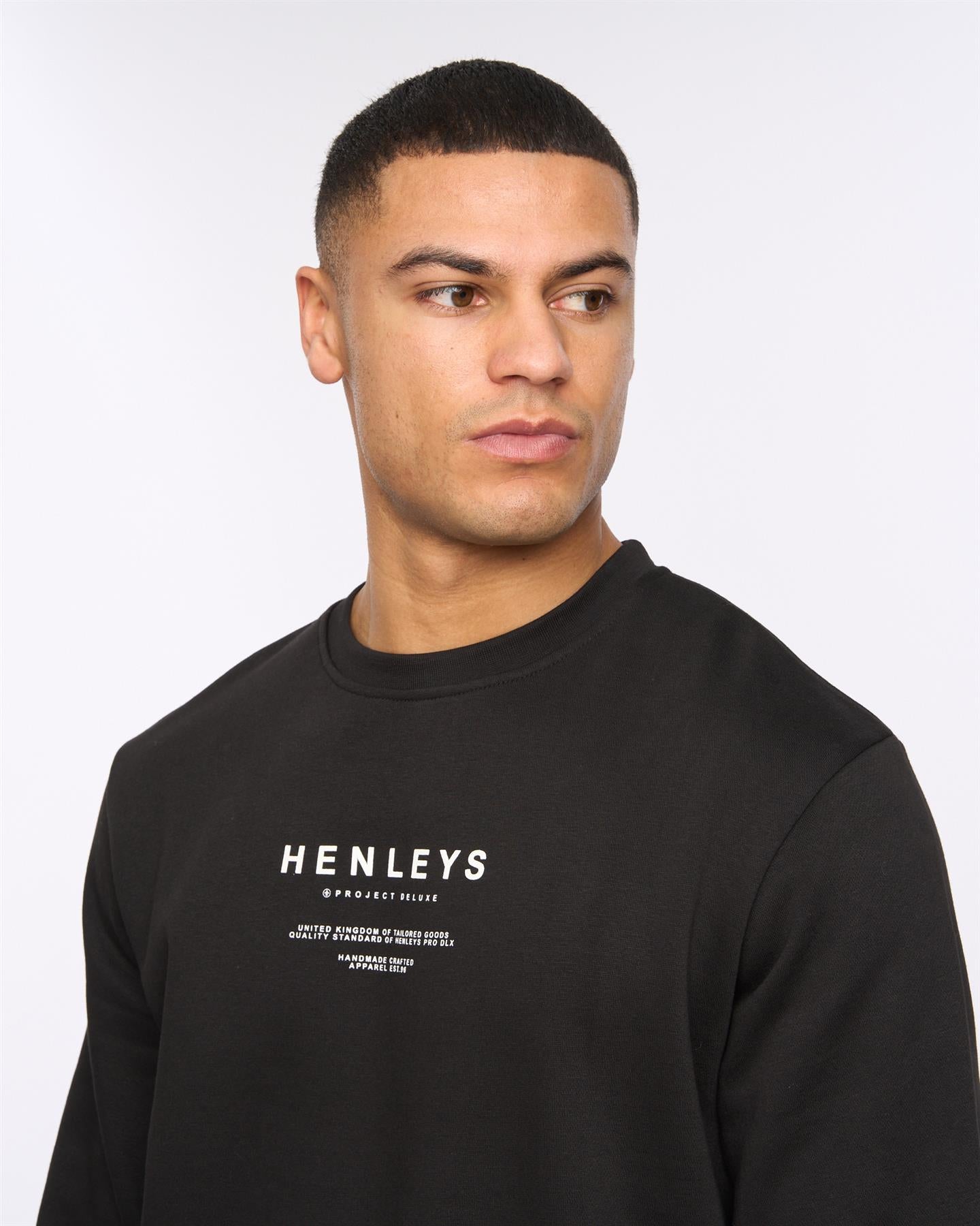 Mens Henstack Crew Black