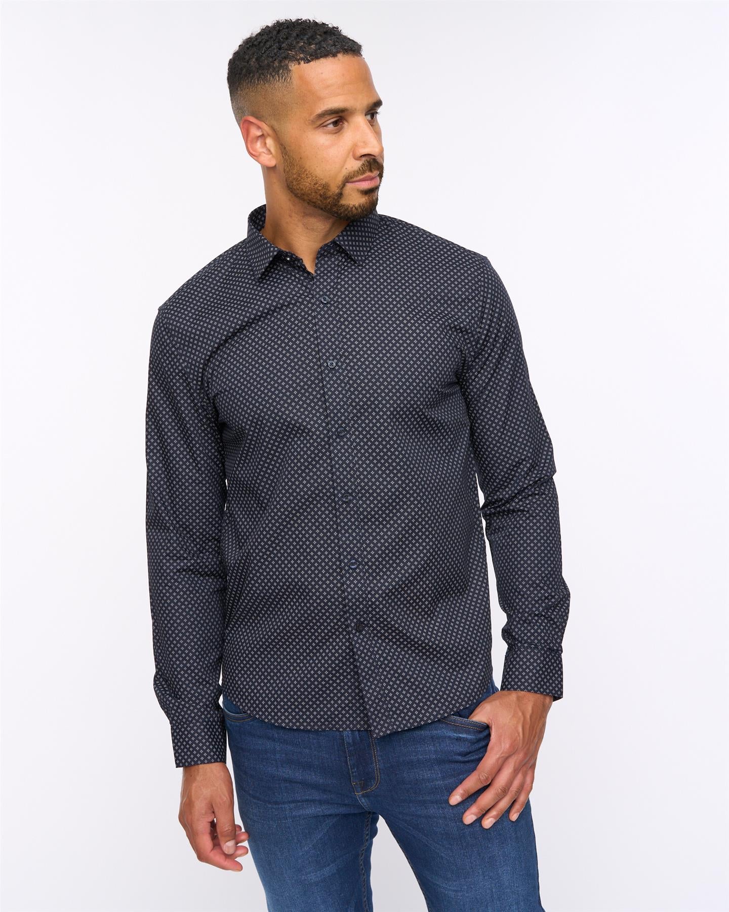 Hanshaw Shirt 2pk Navy/Blue