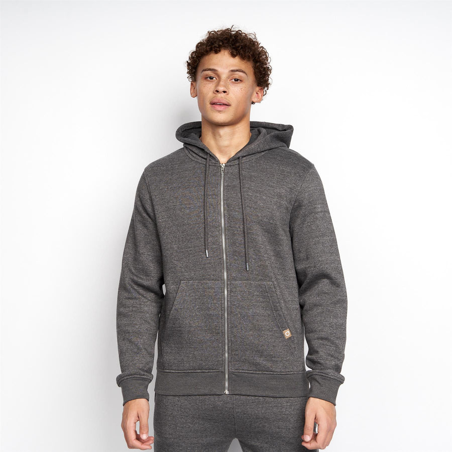 Garret MVE Zip Thru Hoodie Charcoal Marl