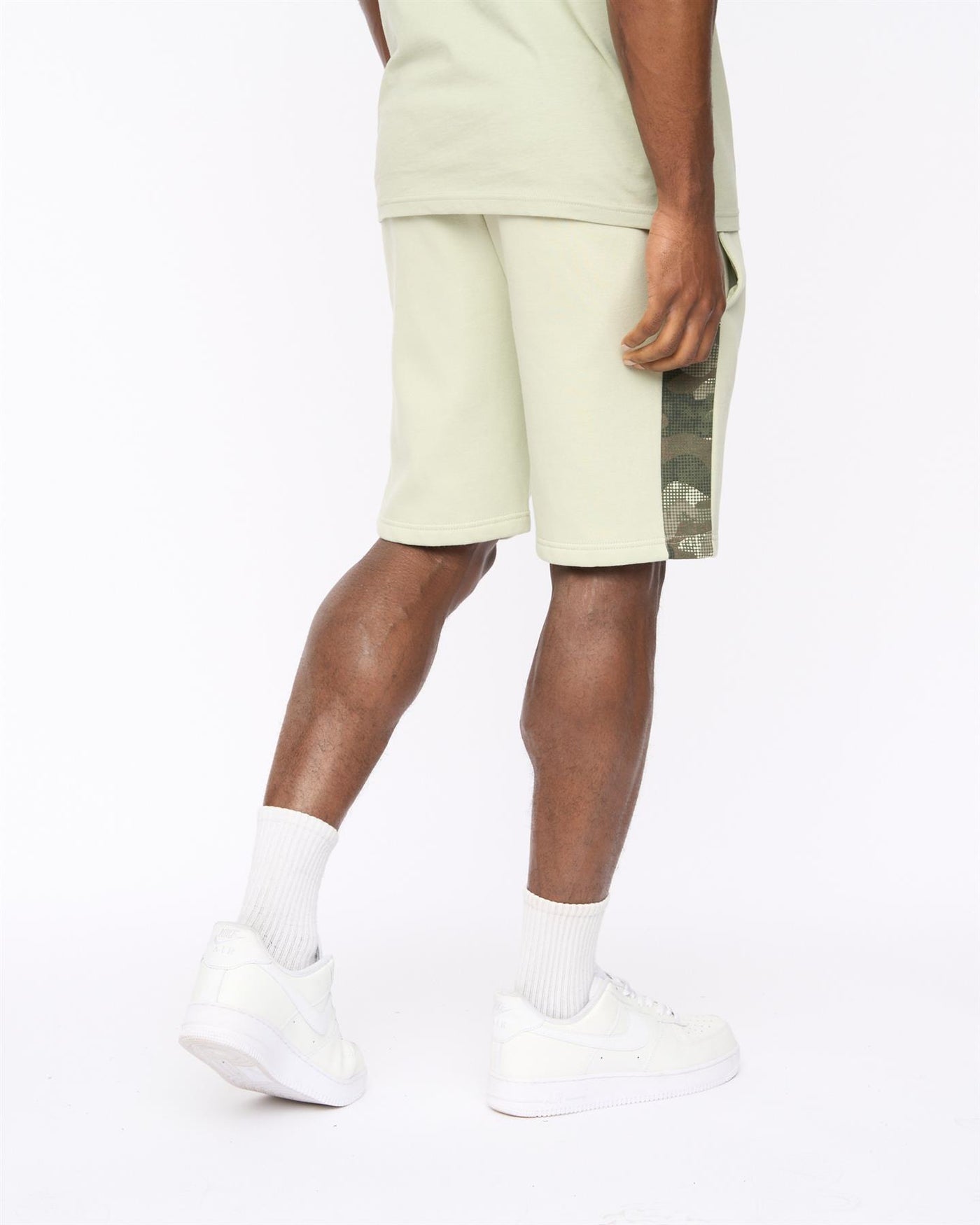 Mens Branton Jog Shorts Light Olive