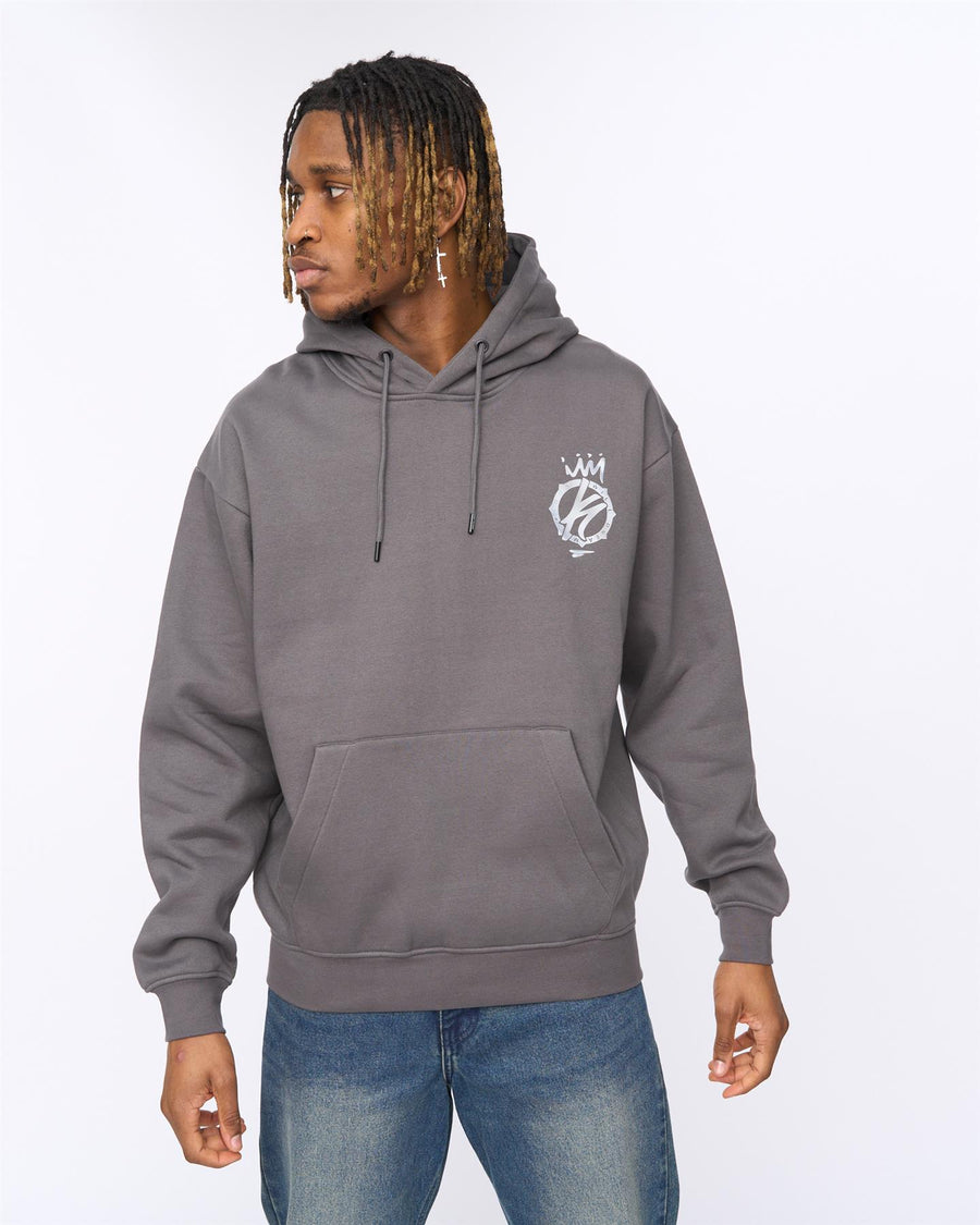Mens Kayspray Hoodie  Asphalt