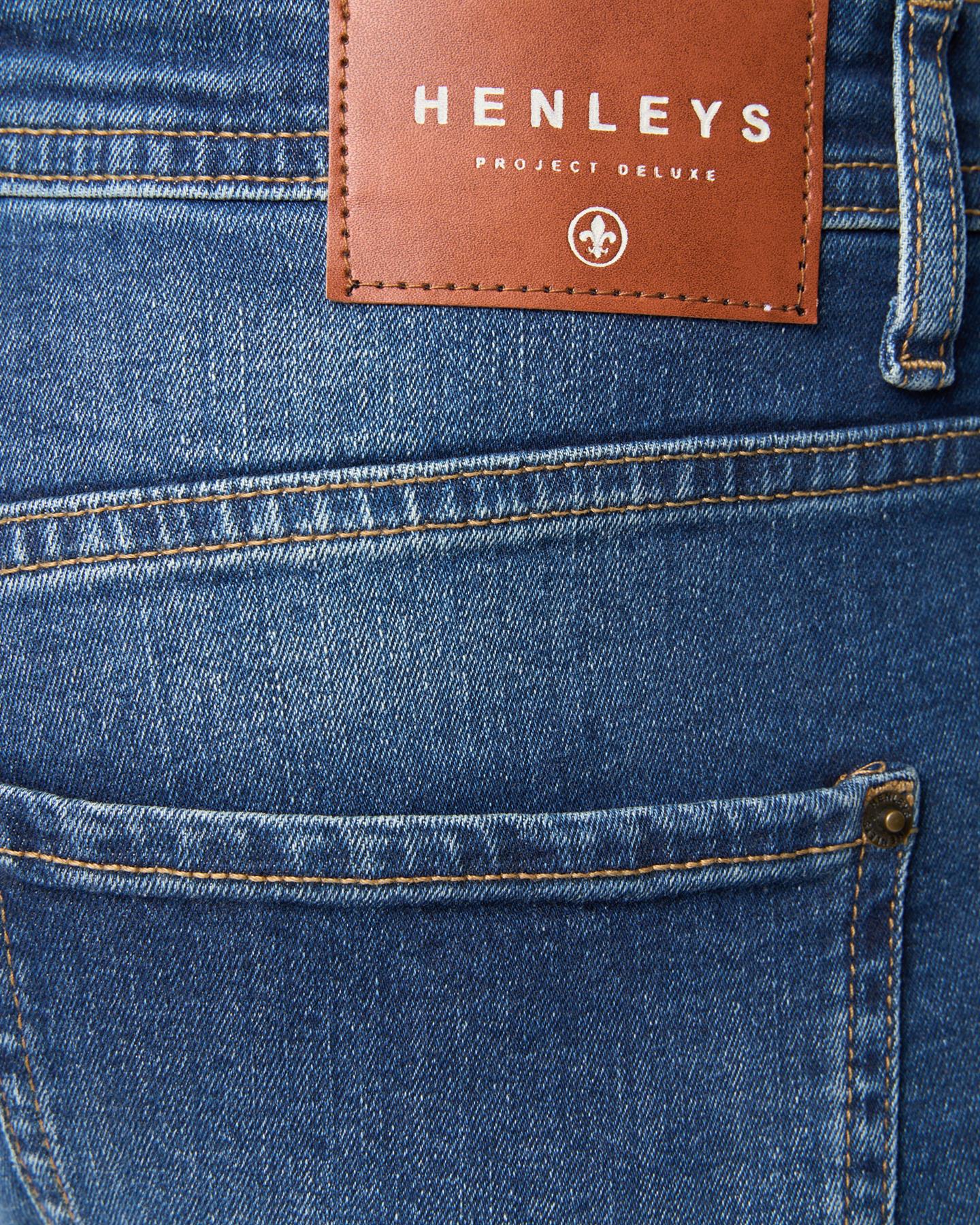 Mens Craze Comfort Fit Jeans Stone Wash