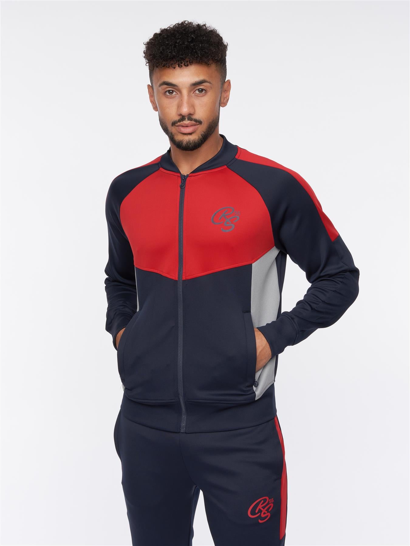 Daxton Tracksuit Navy/Red