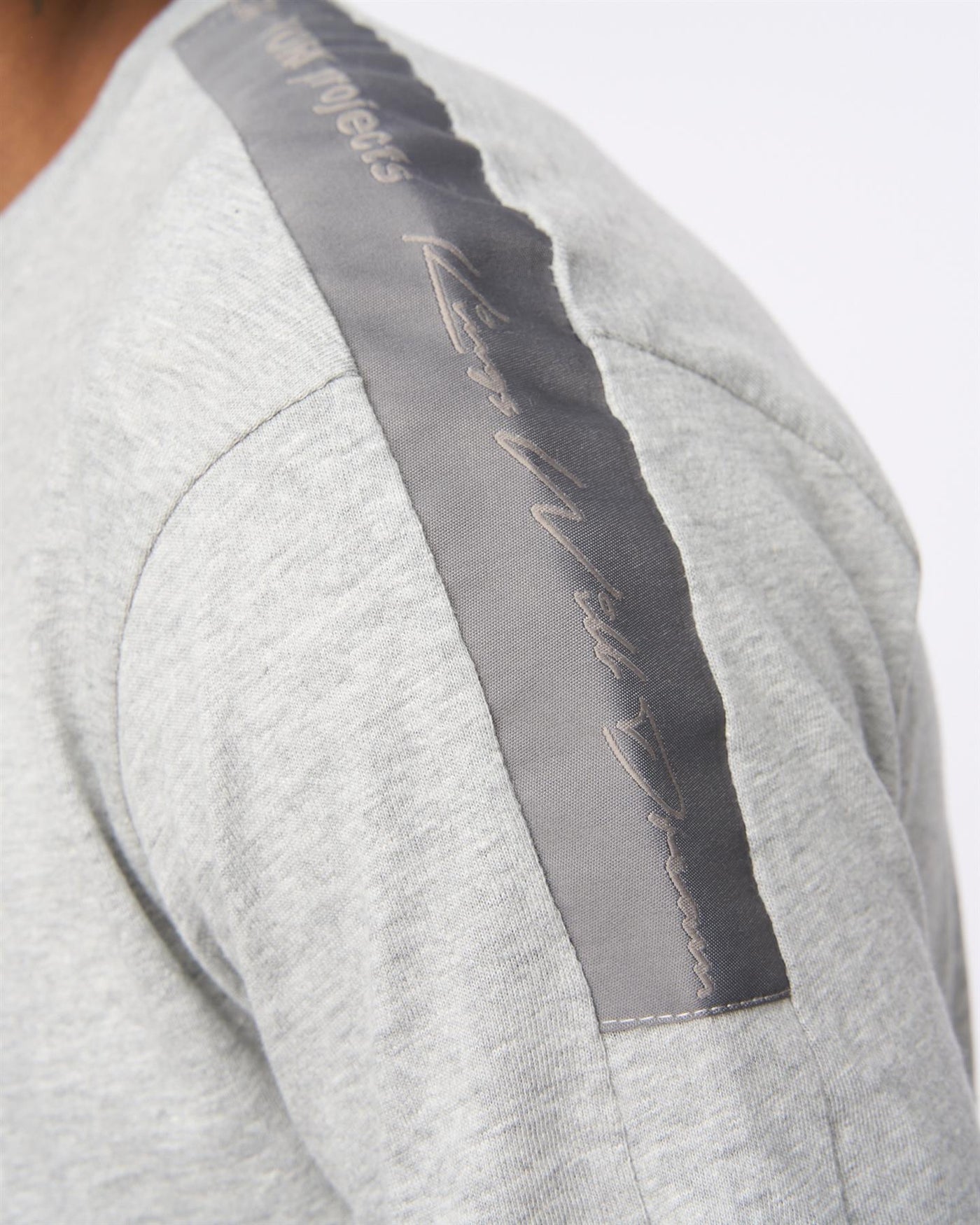Mens Tapelny T-Shirt Grey Marl