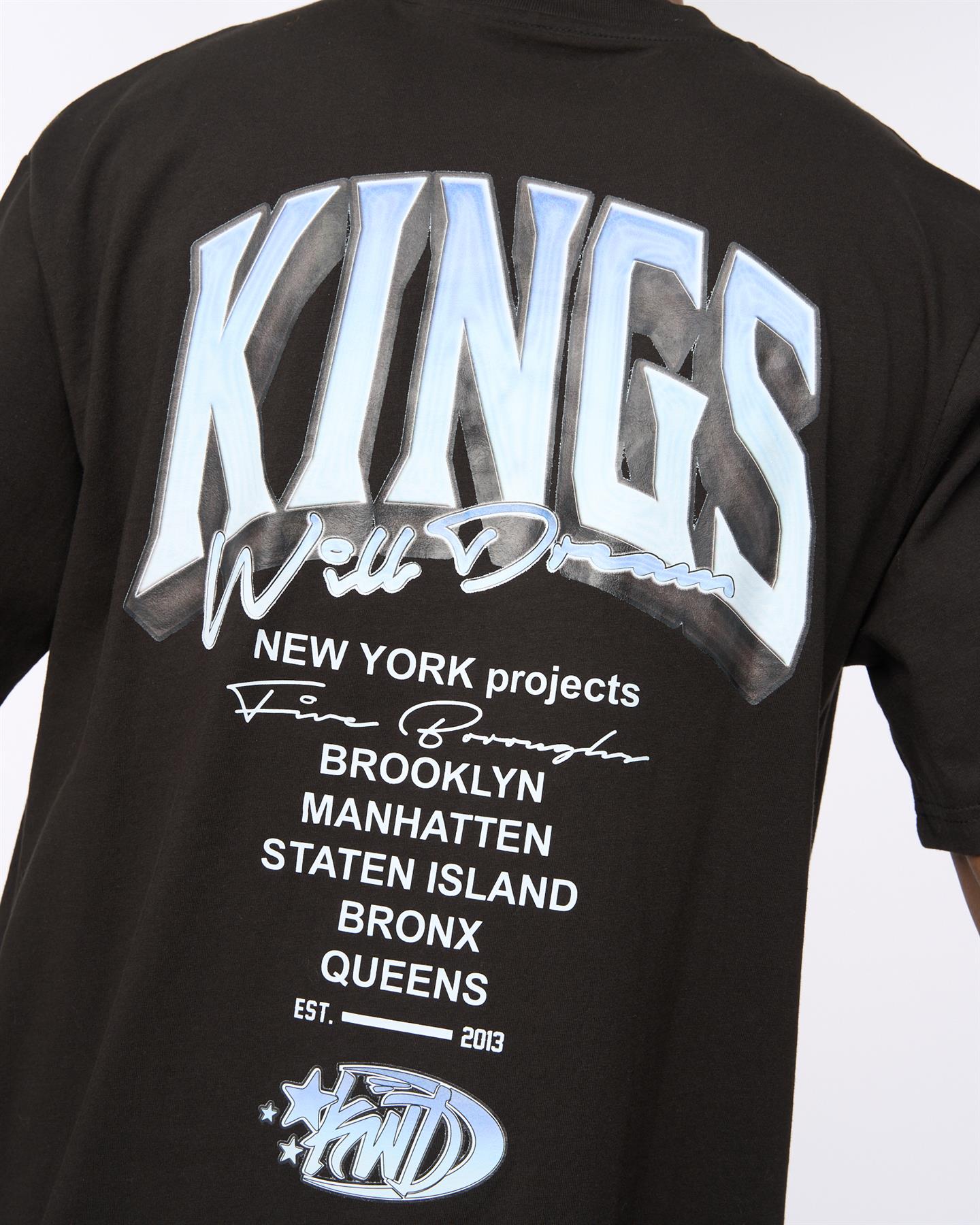 Mens Kingteam T-Shirt Black