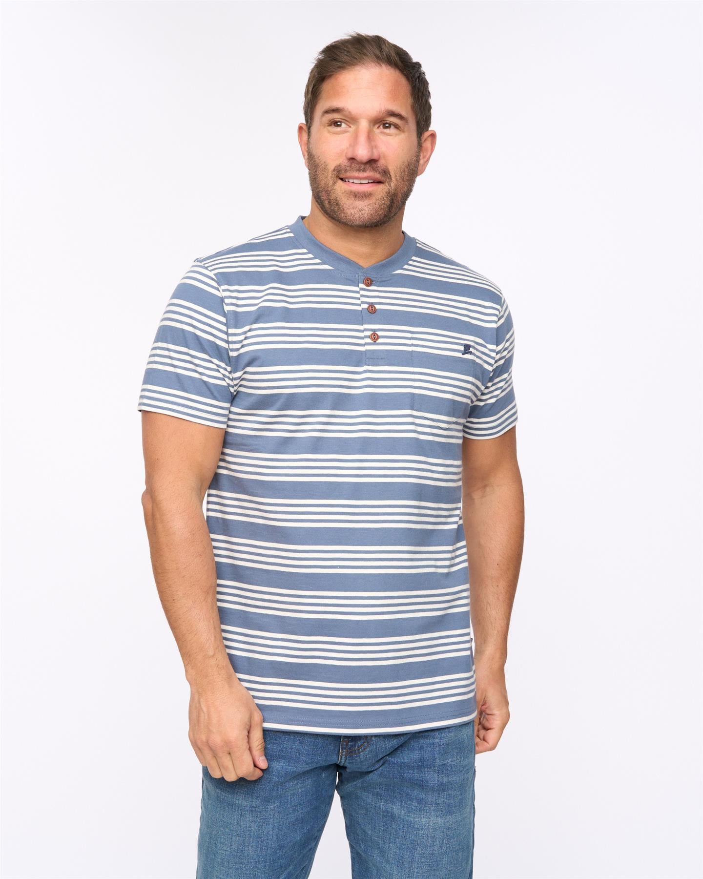 Mens Brigman T-Shirt Denim Blue