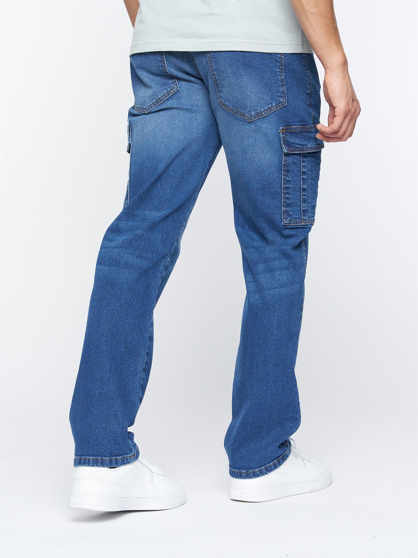 Kremtap Cargo Jeans Stone Wash