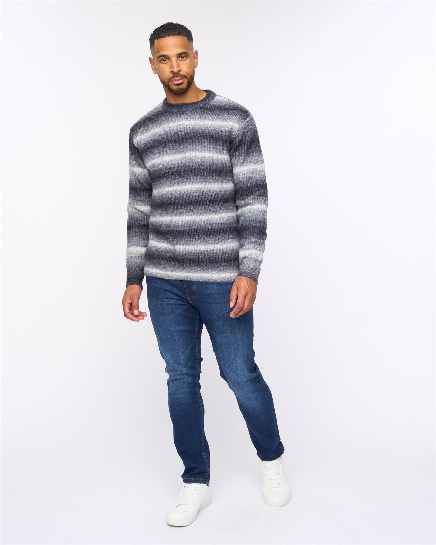 Ormonde Ombre Spacedye Jumper Dark Navy
