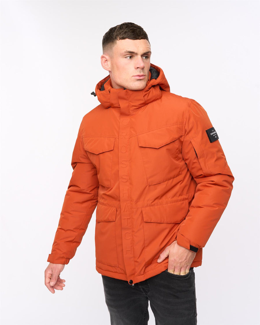 Mens Plentons Jacket Burnt Orange