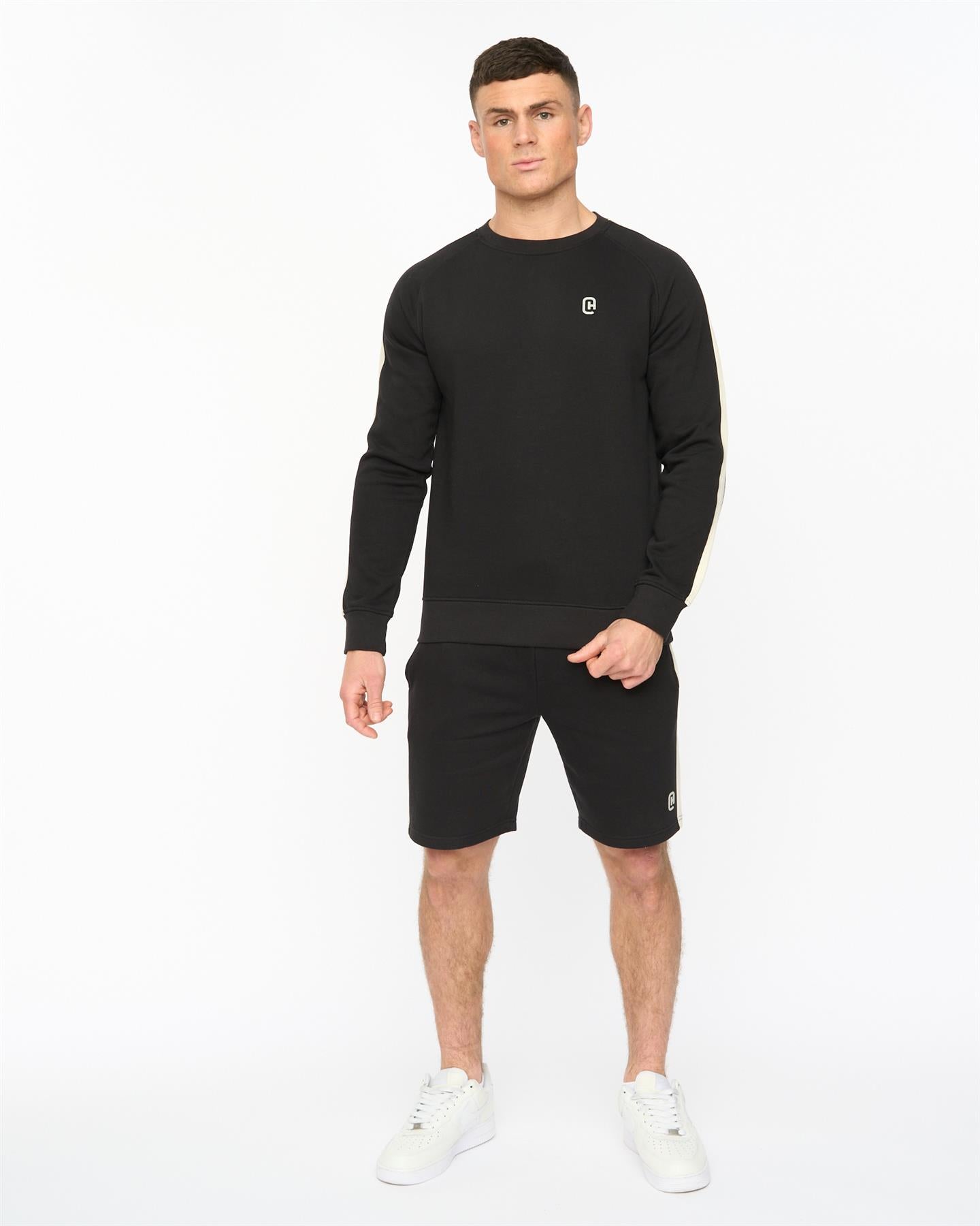 Mens Cresswill Crew Sweat Black