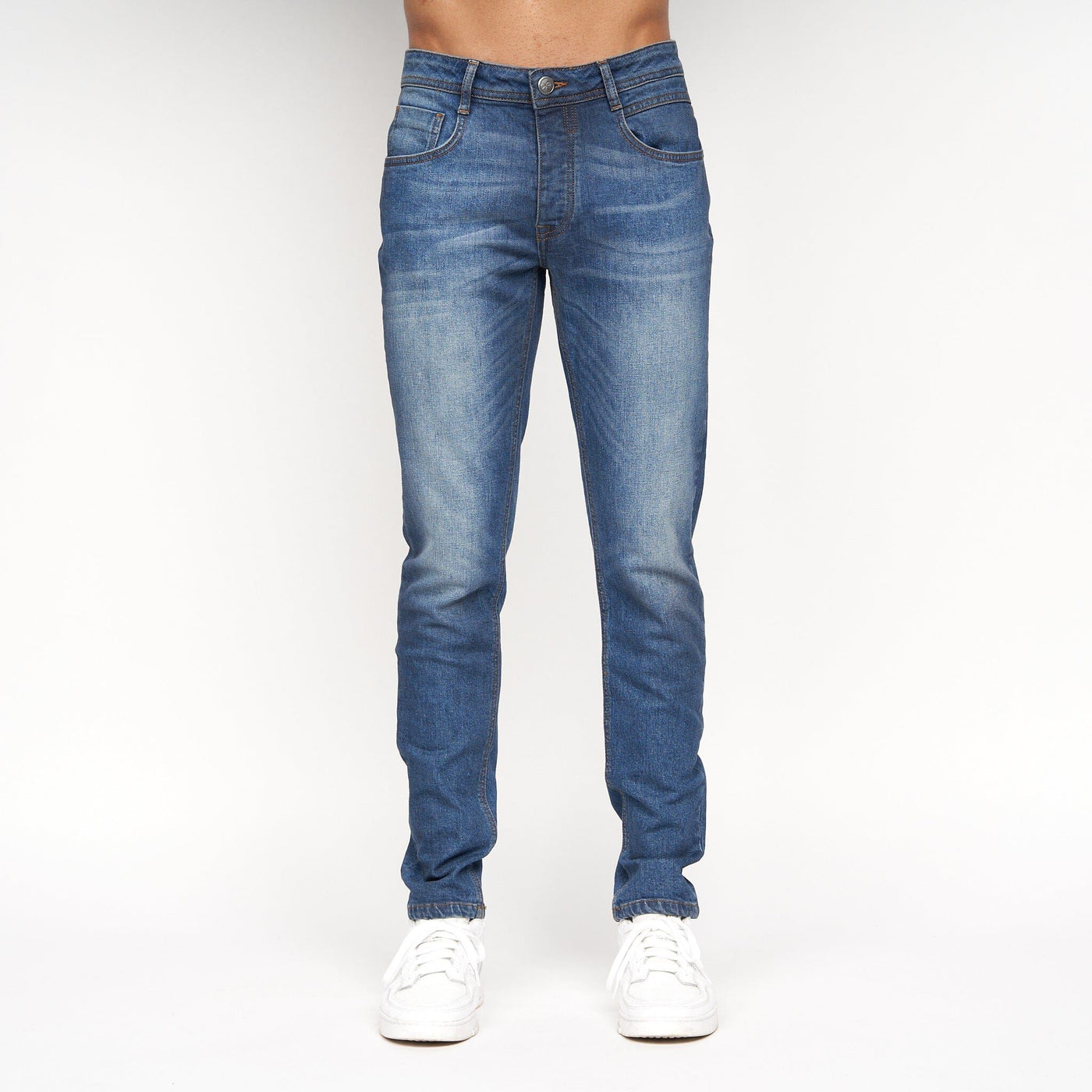 Crosshatch - Sheldons Slim Fit Jeans Stone Wash