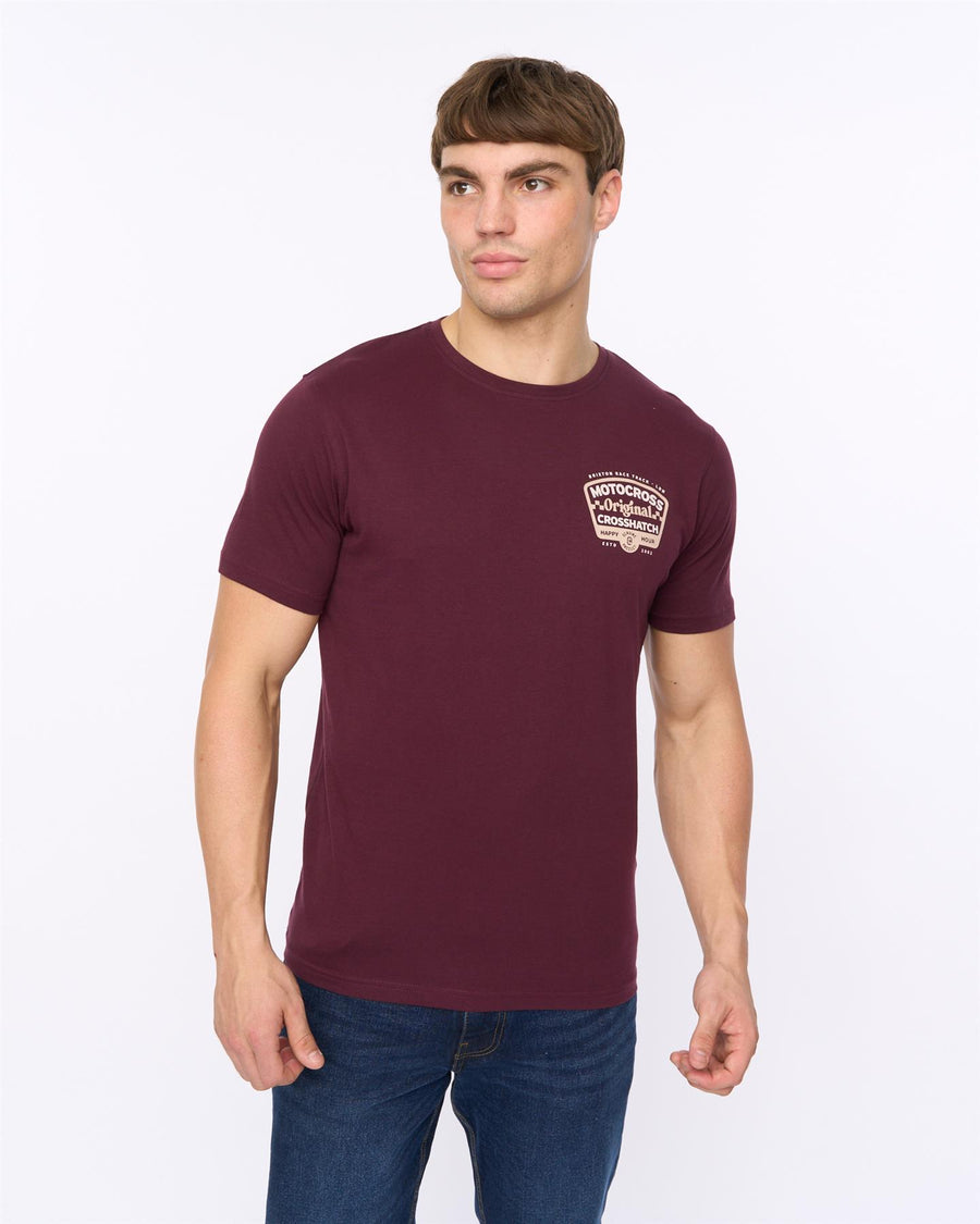 Mens Motocross T-Shirt Raisin
