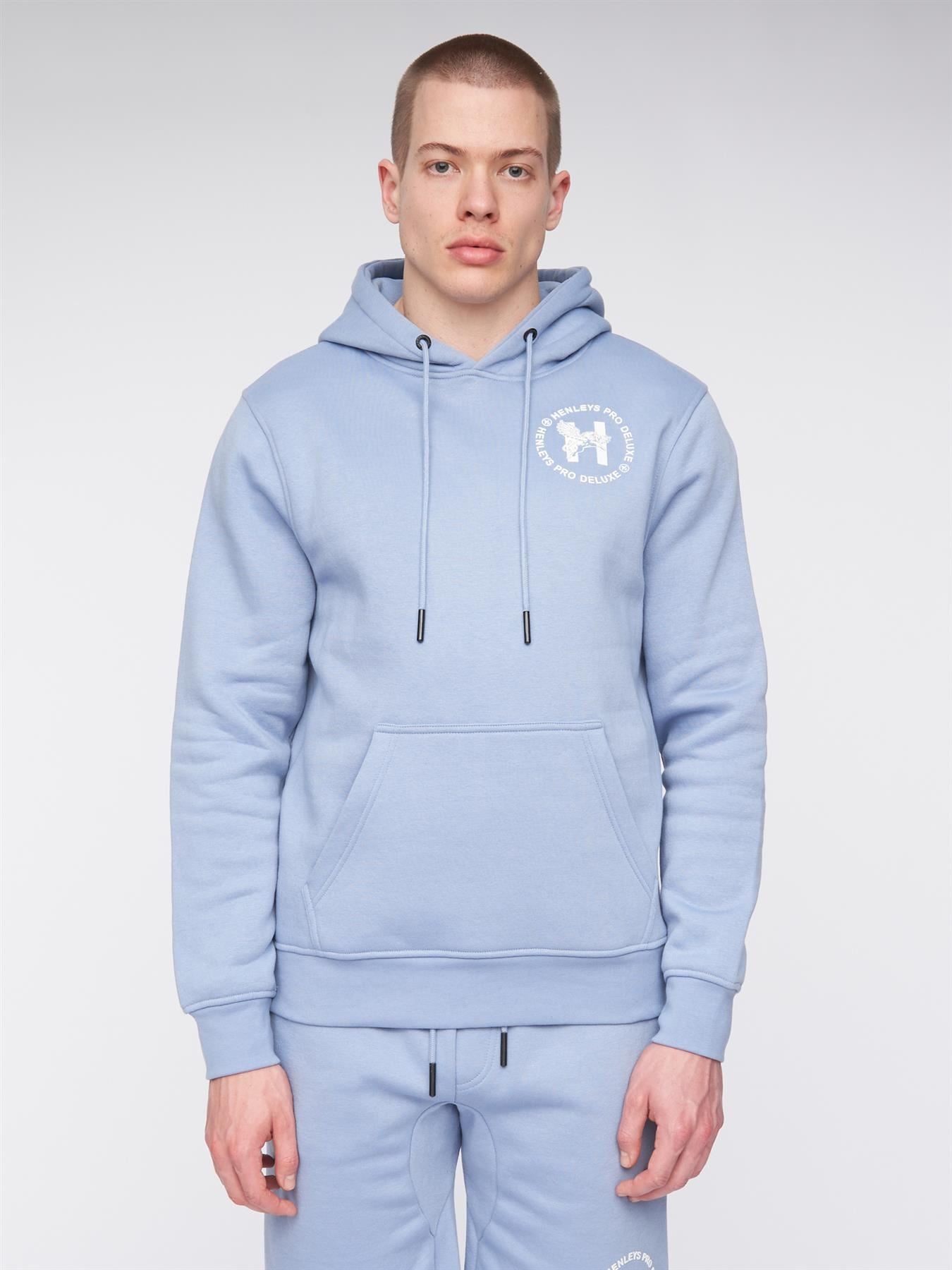 Mens Metafone Hoodie Steel Blue