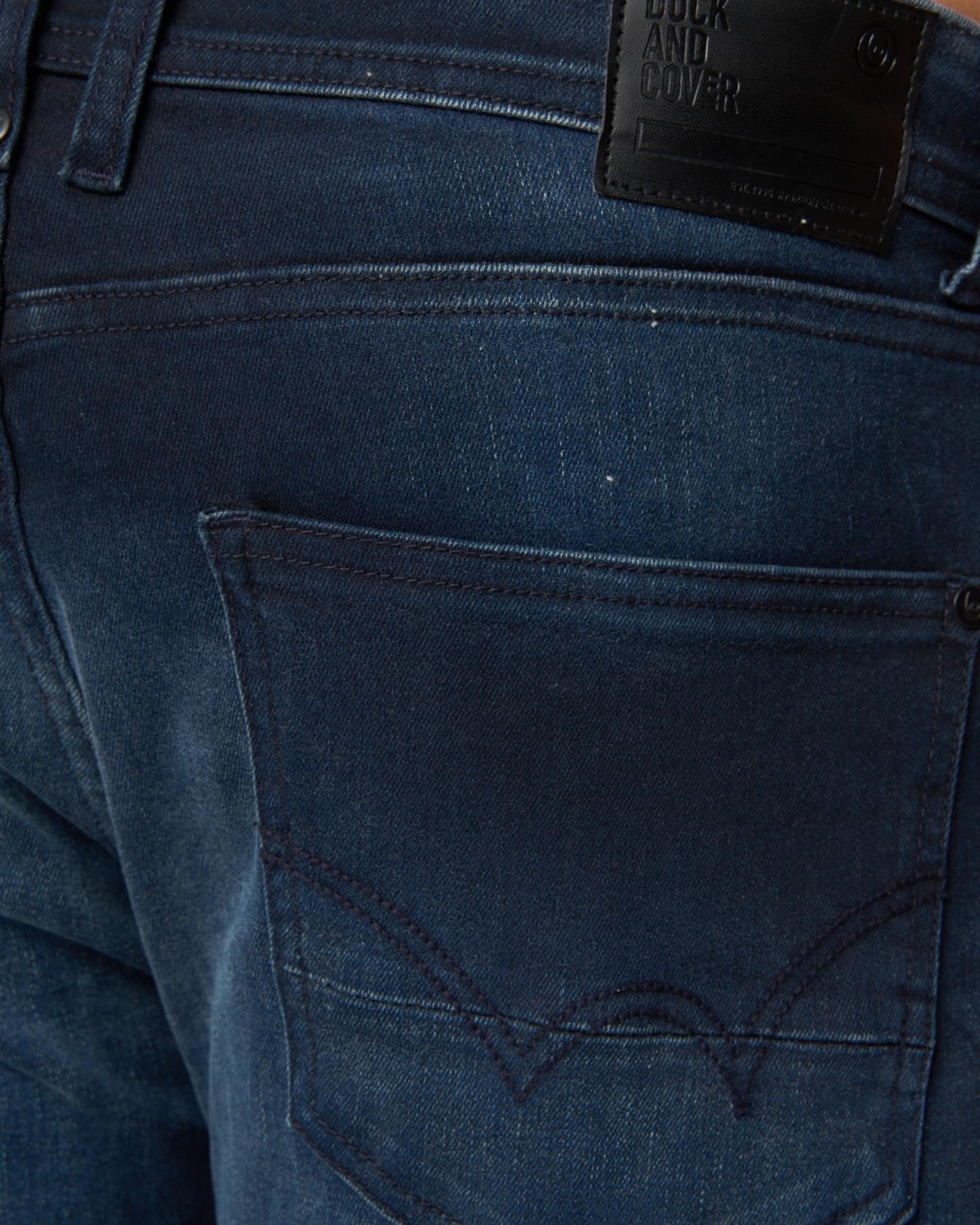 Mens Maylead Slim Fit Jeans Blue Black