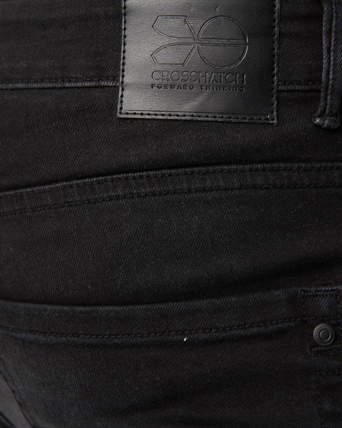 Mens Svelte Slim Fit Stretch Jeans Black Wash