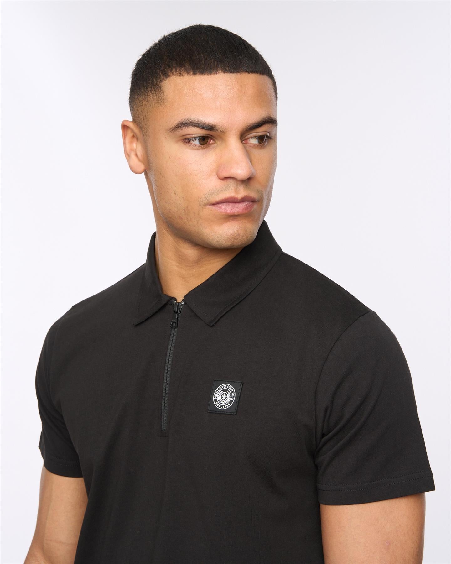 Mens Henychill Polo/Shorts Set Black