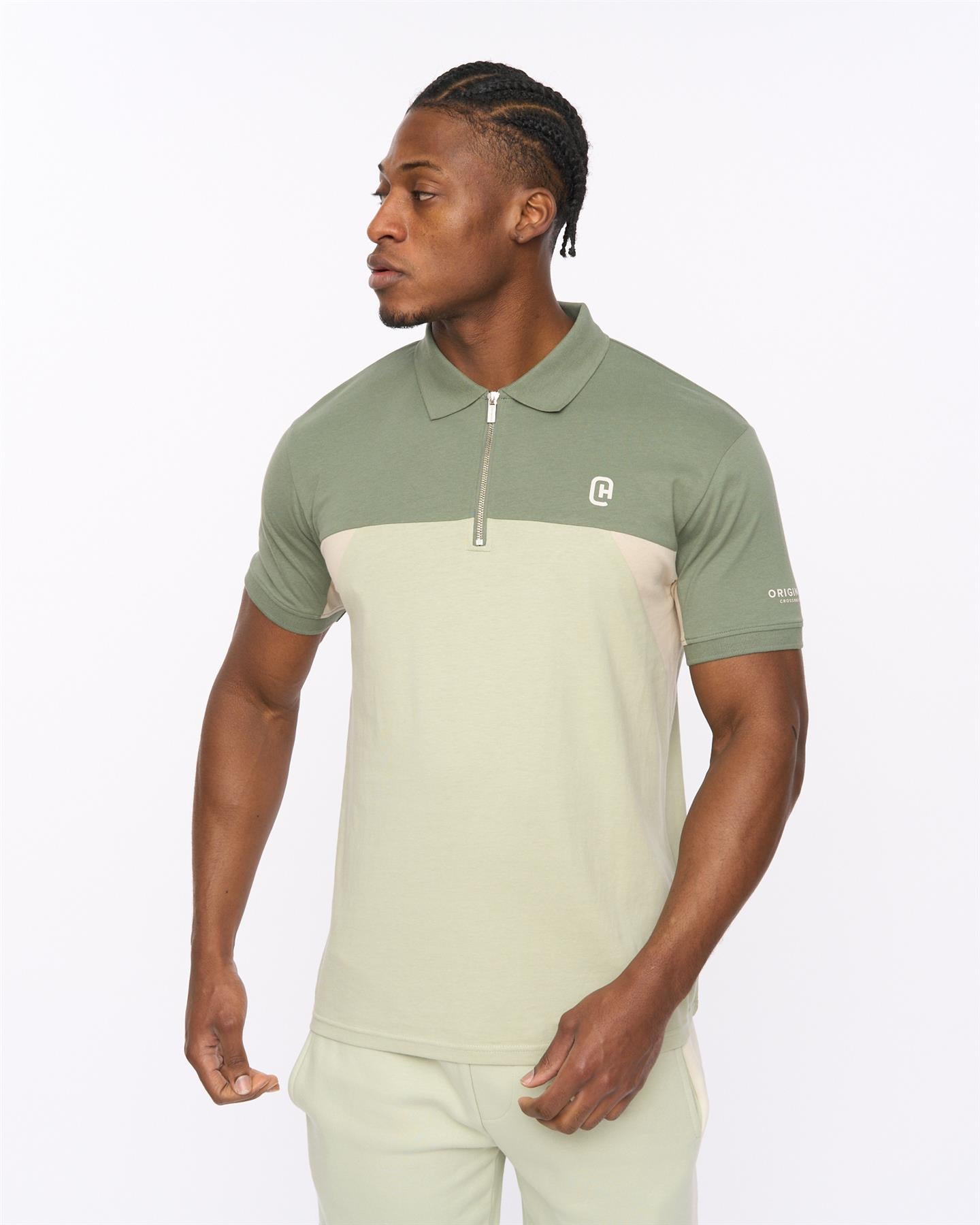 Mens Castlebay Polo Light Olive